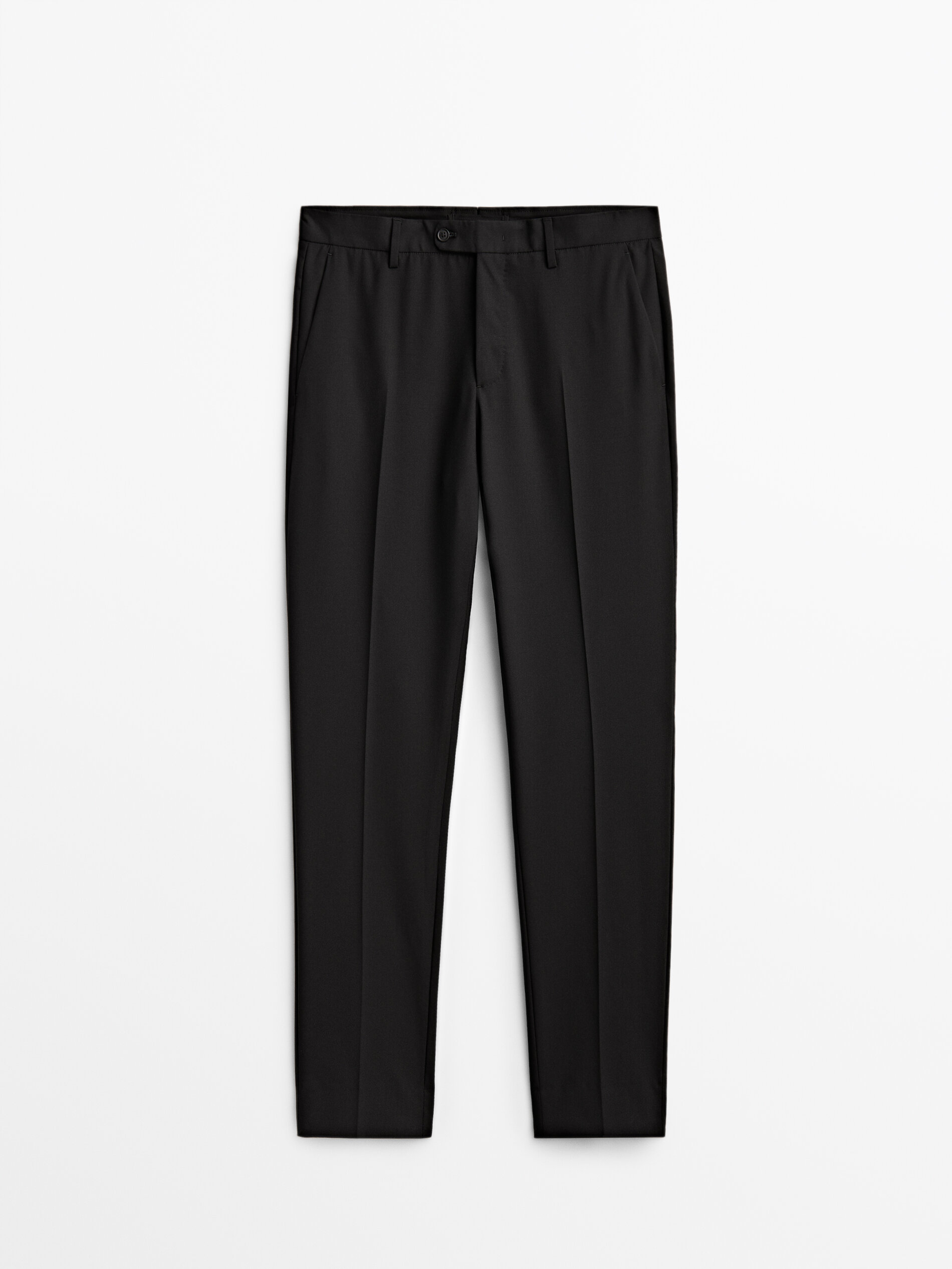 Pantalón traje 100% lana slim fit - Massimo Dutti España