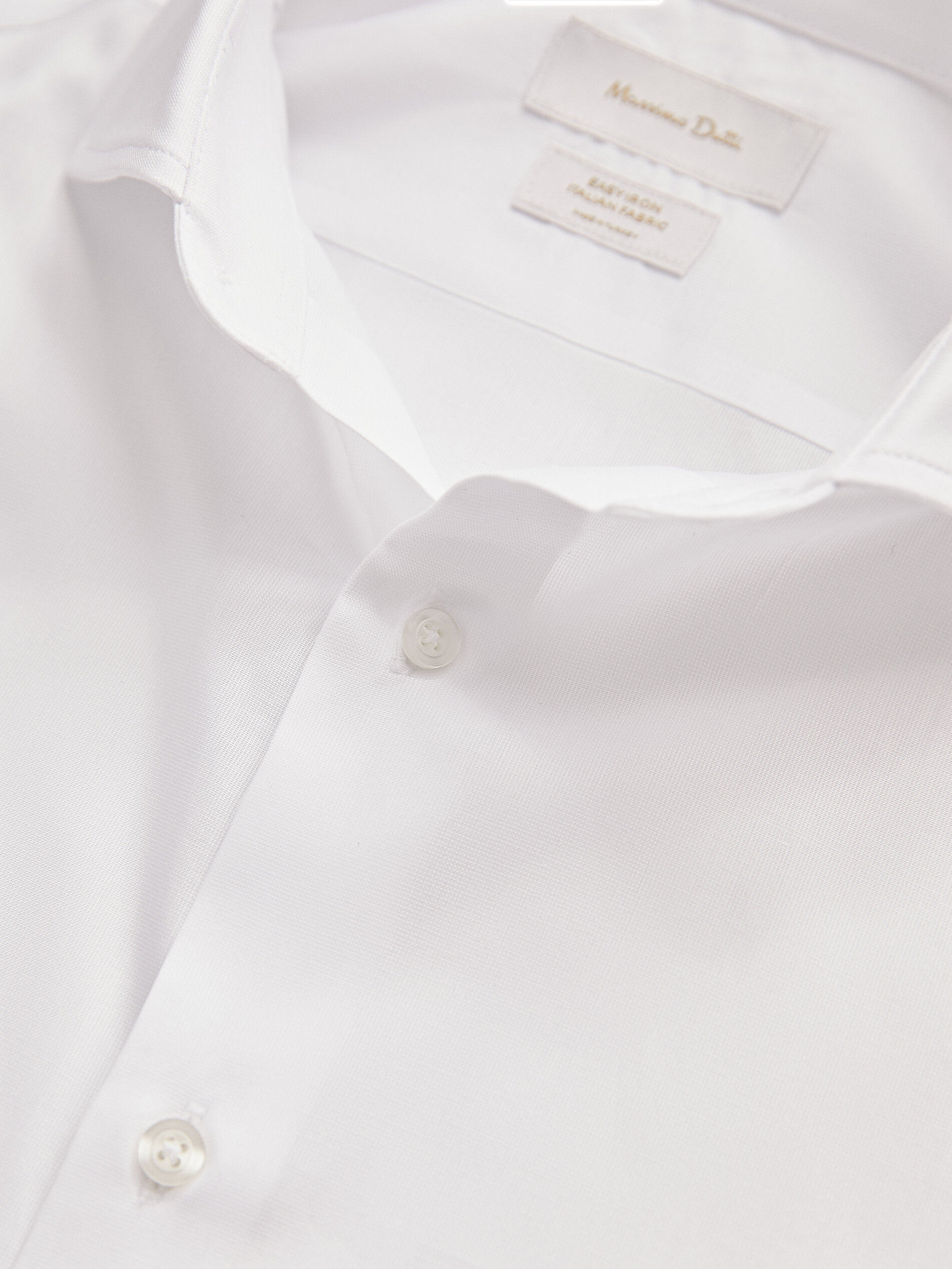 Camisa regular fit doble puño - Massimo Dutti España