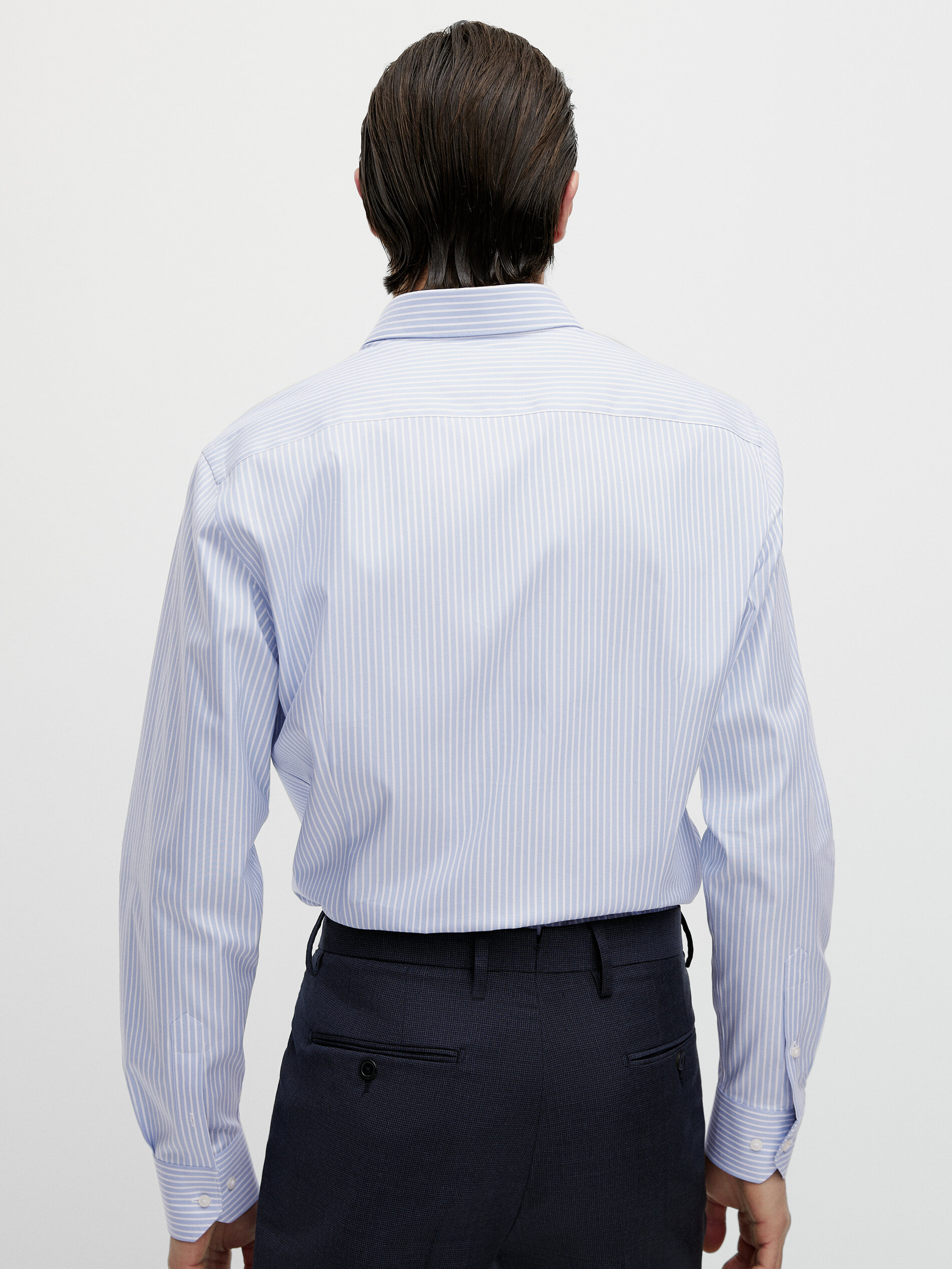 Camisa rayas algodón slim fit - Massimo Dutti España