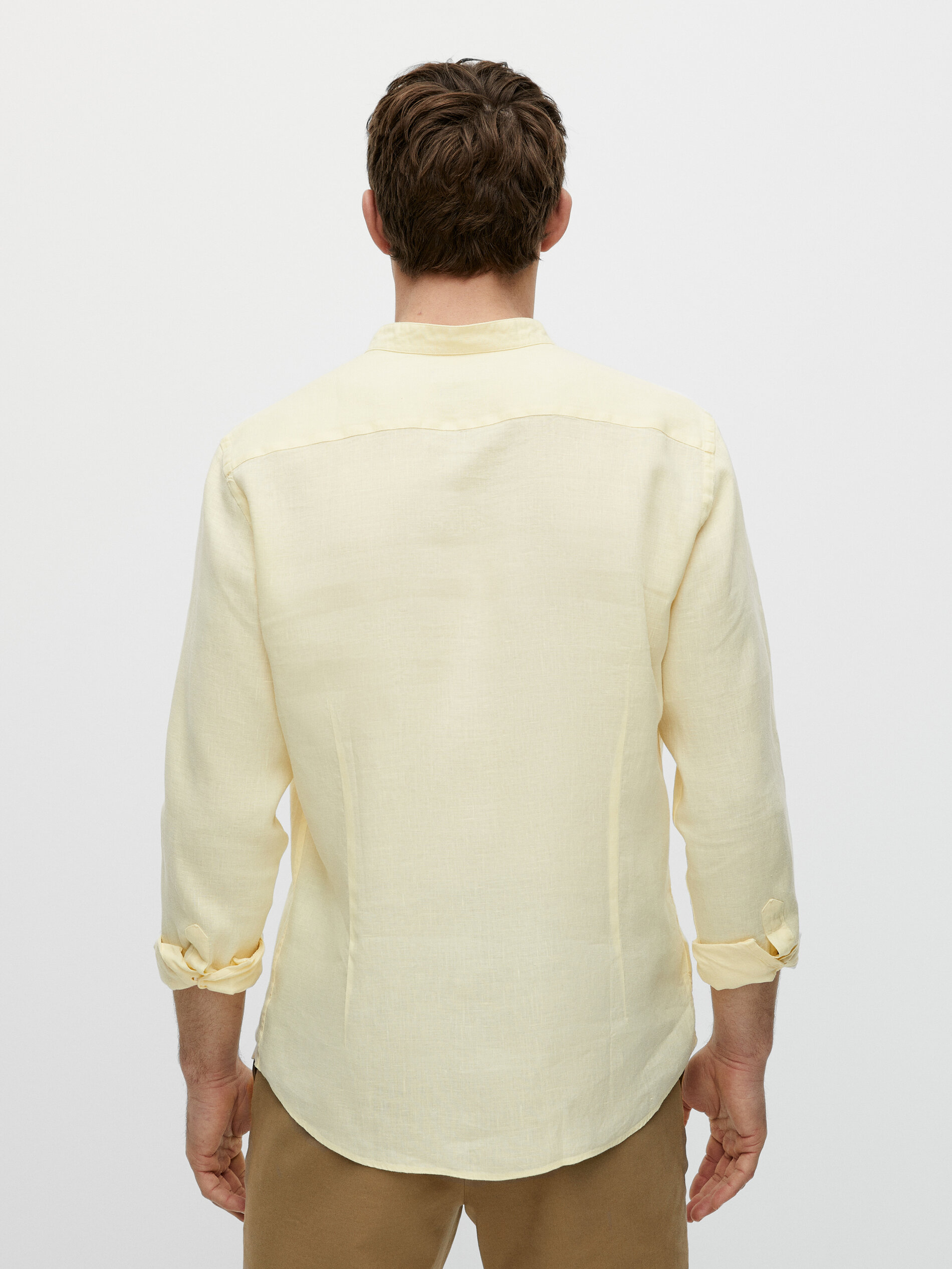 CAMISA DE VESTIR CUELLO MAO para Caballero - Camisas/Vestir para Hombres  Men's Fashion