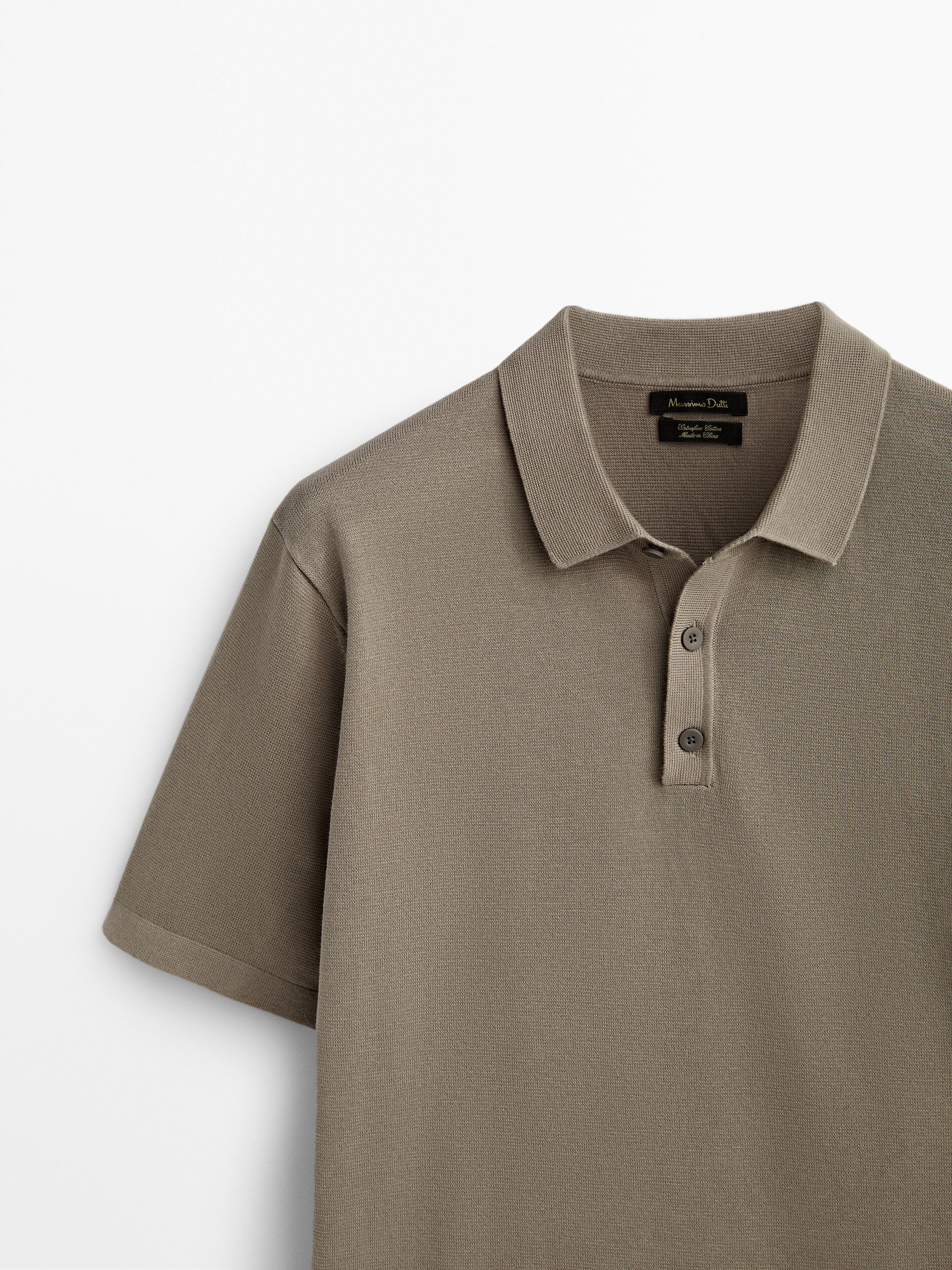 beige polo sweater
