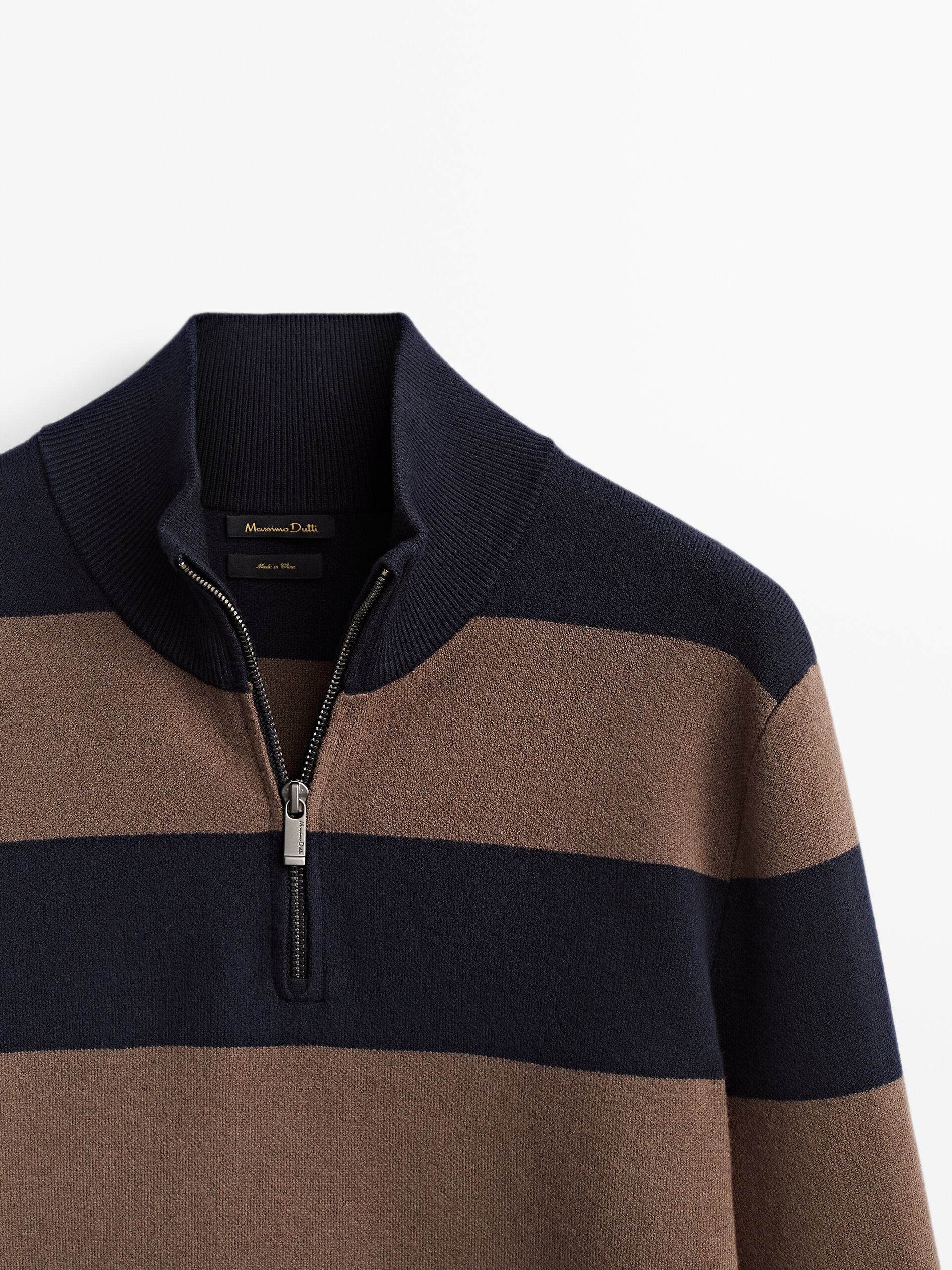 pima cotton mock turtleneck