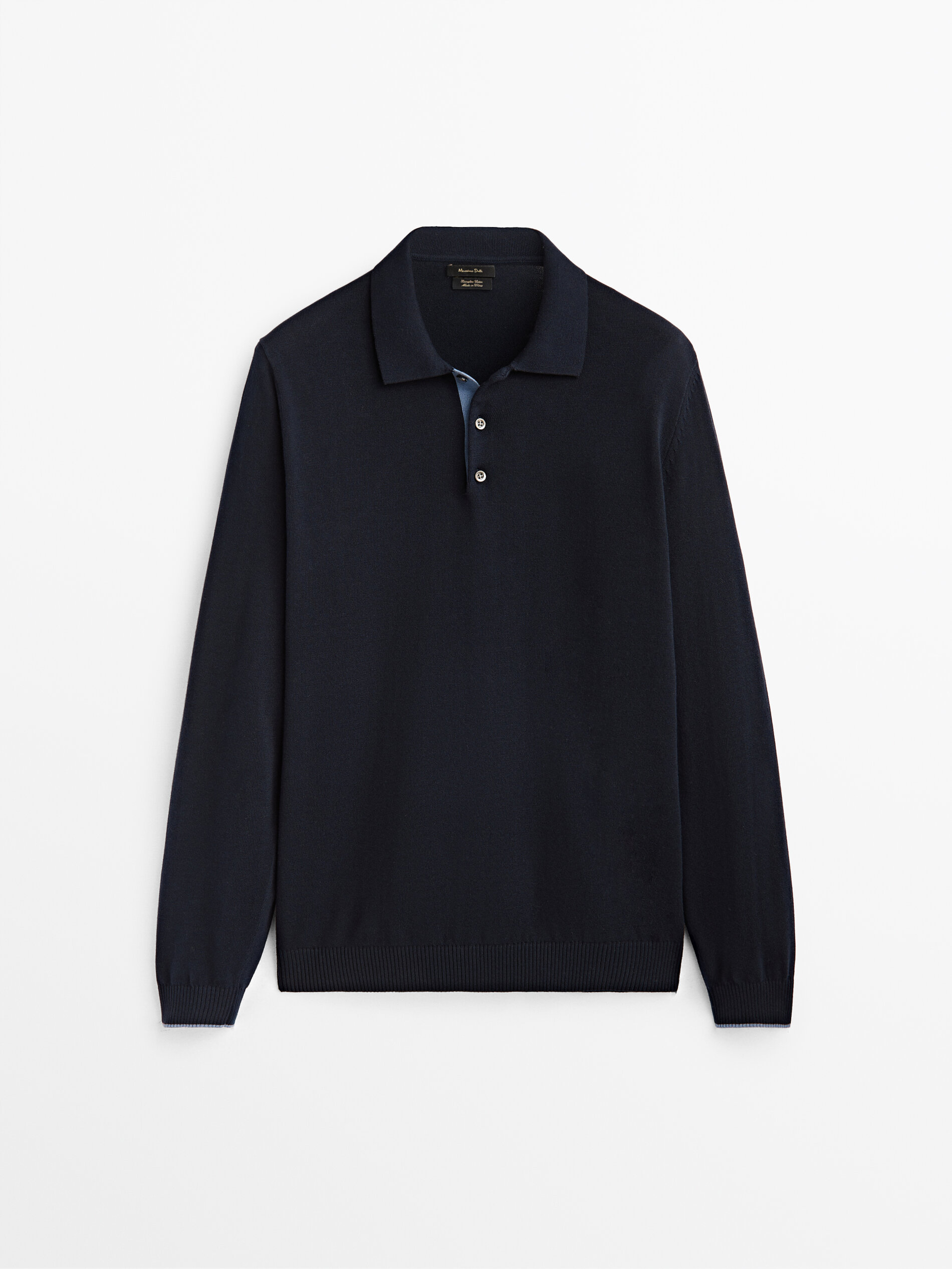 Cotton long sleeve polo sweater - Massimo Dutti United States of 