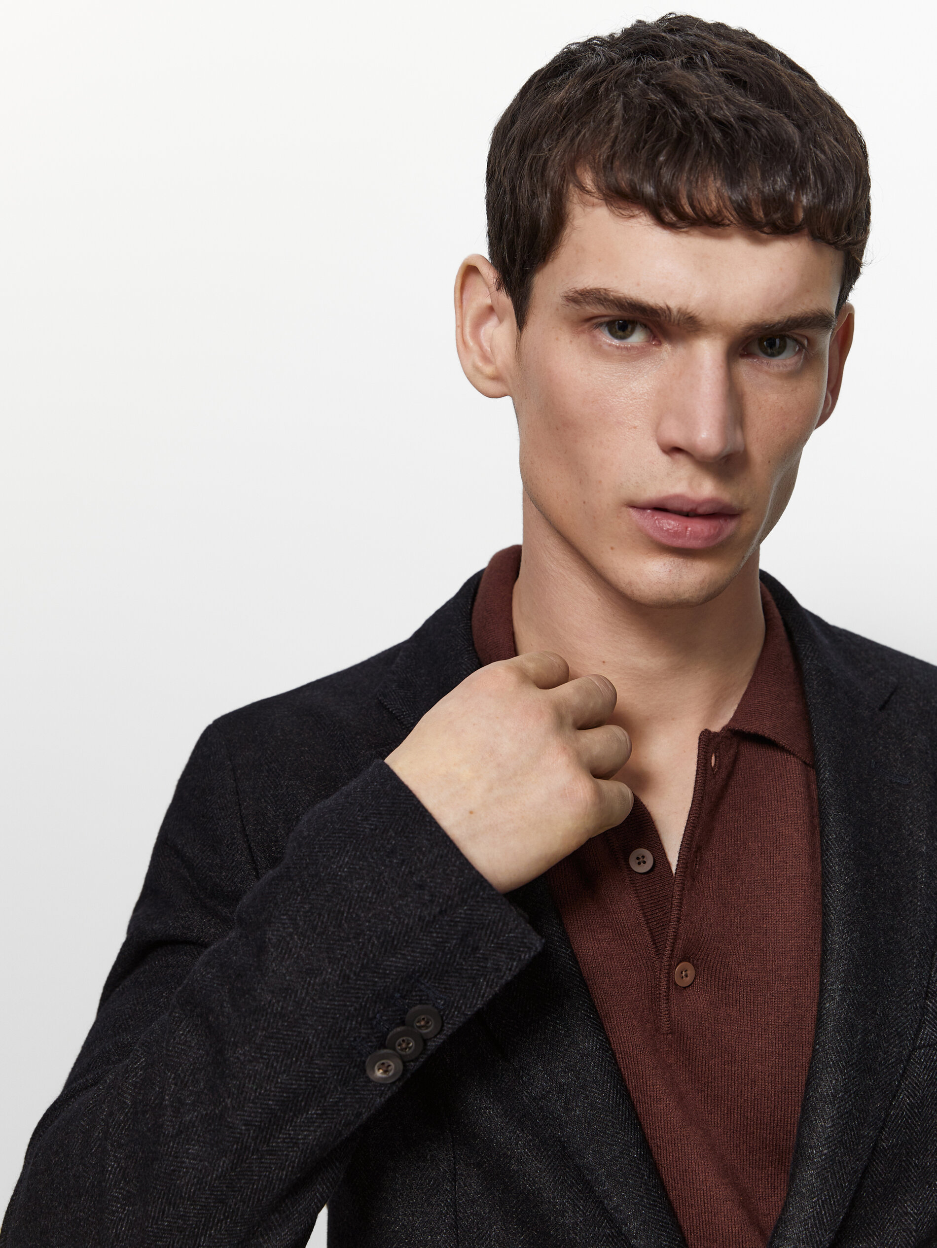 textured wool blazer