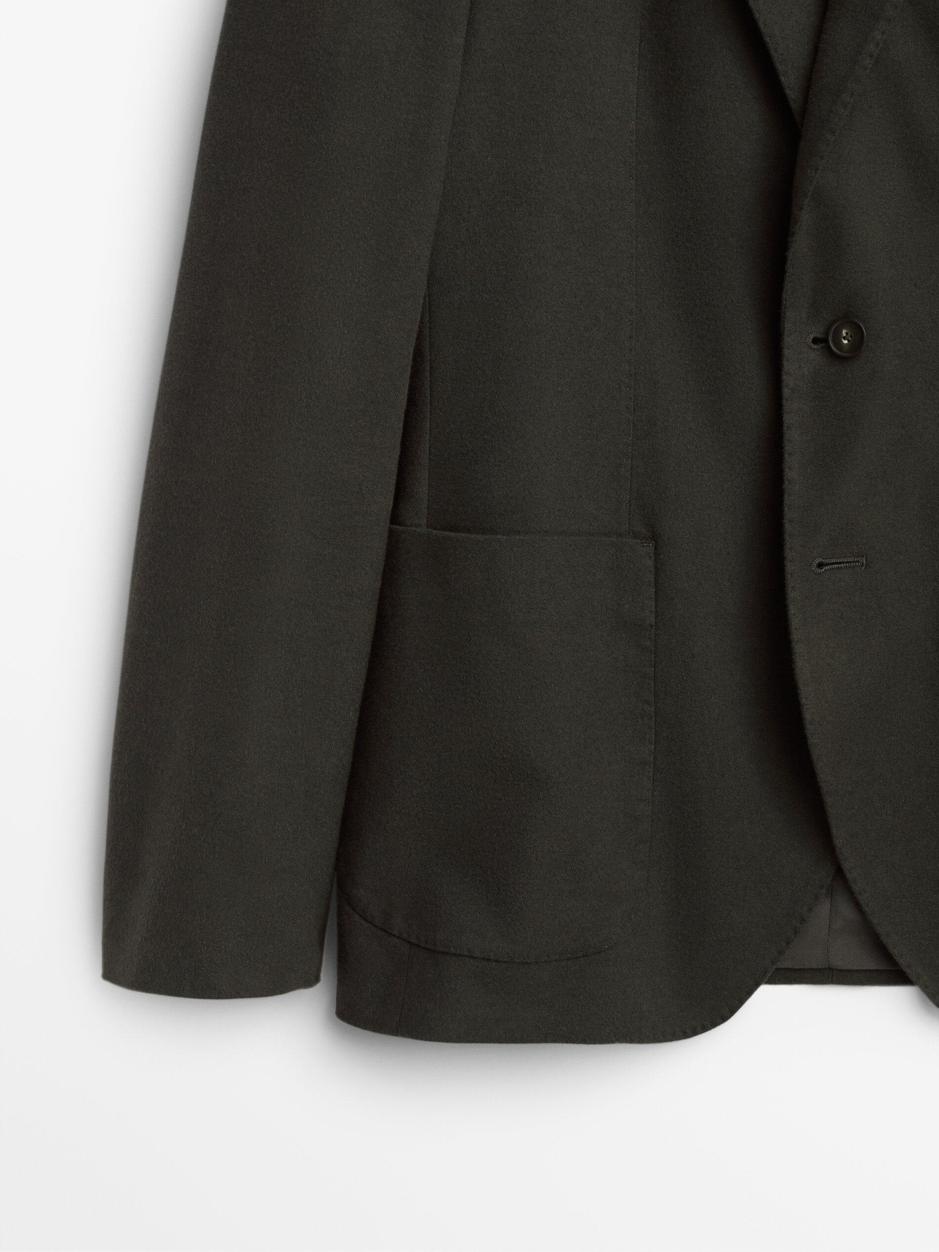 brushed cotton blazer