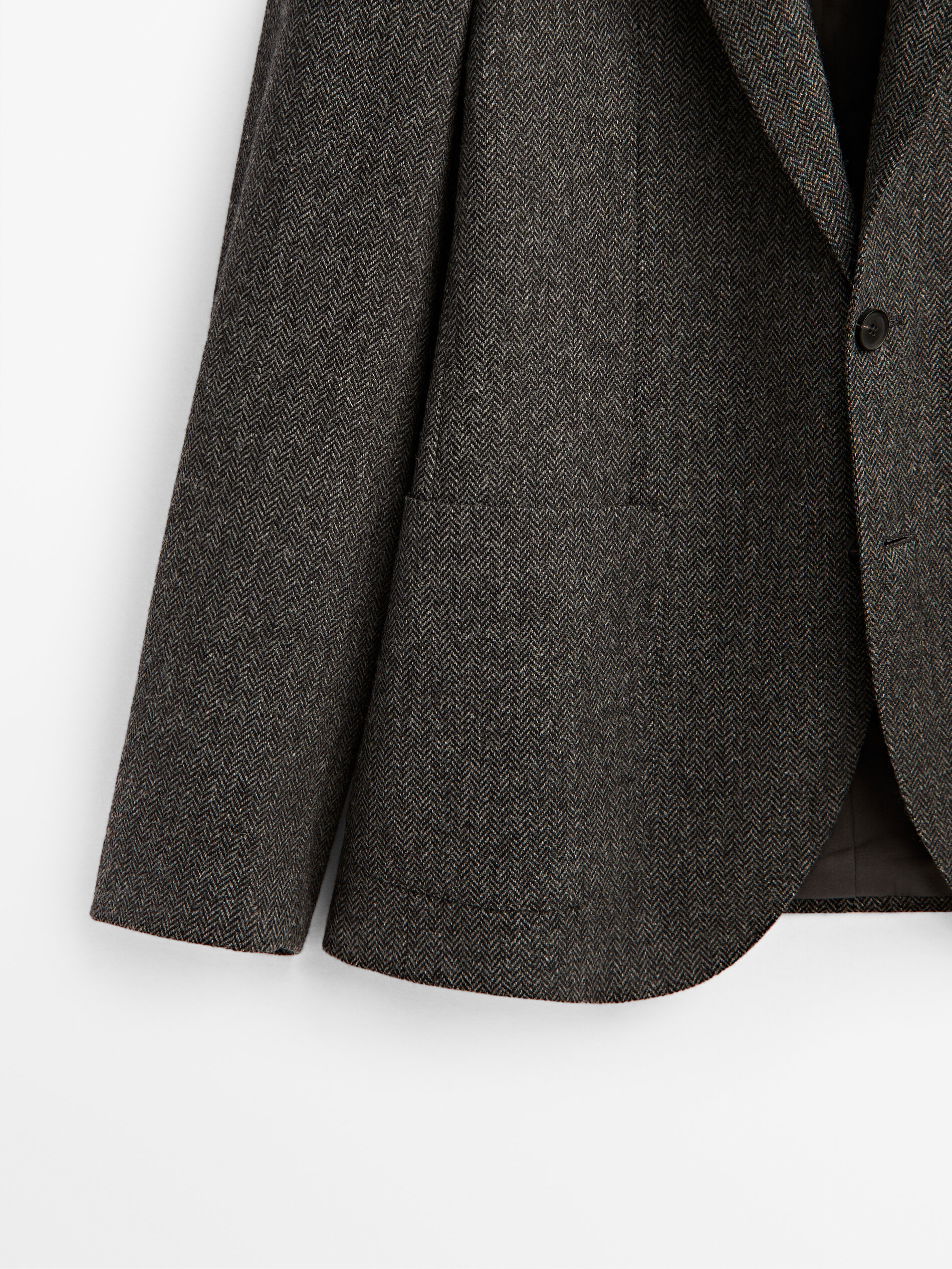 Blazer spigato 100% lana - Massimo Dutti Italia