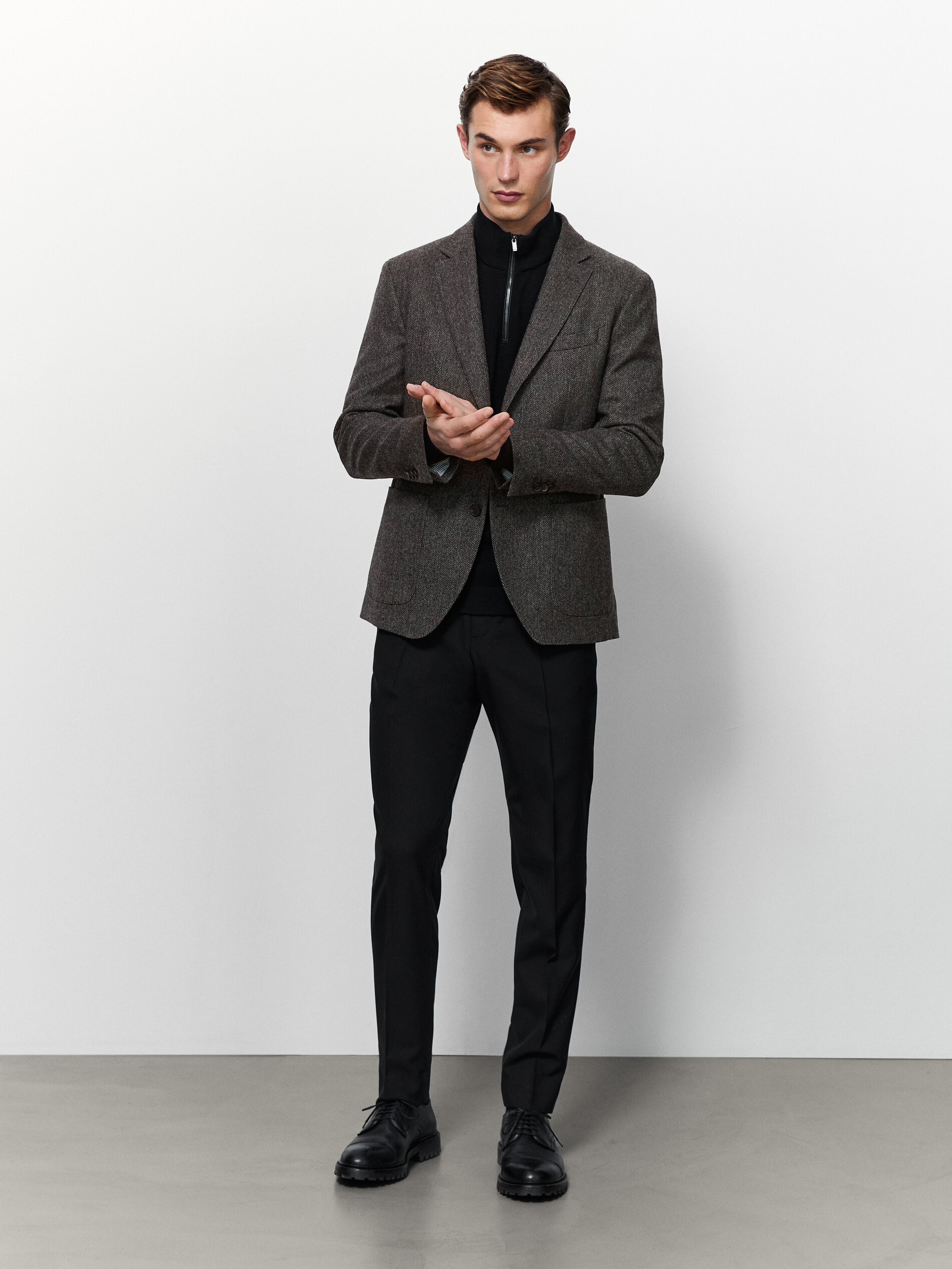 herringbone blazer men