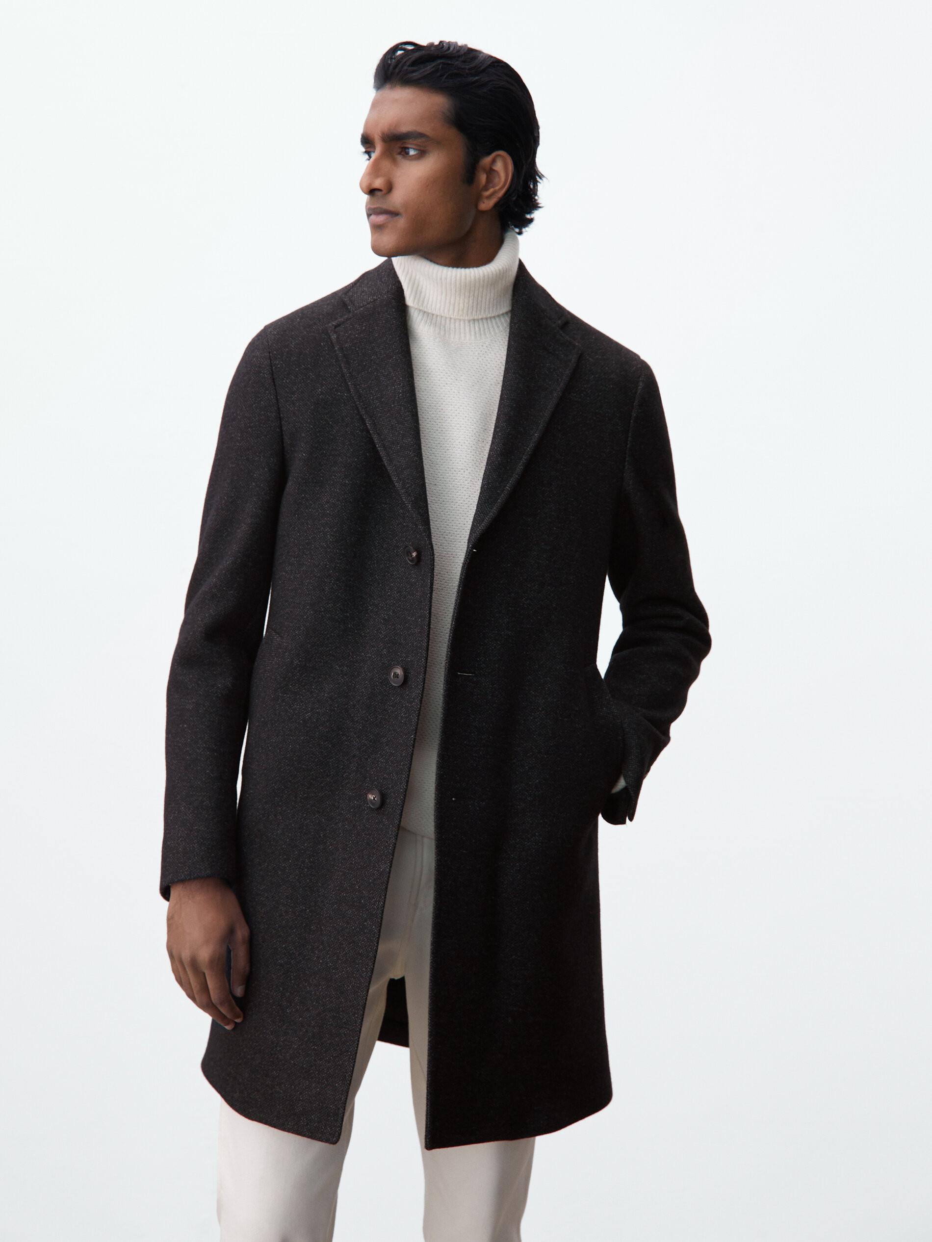 wool coat with lining