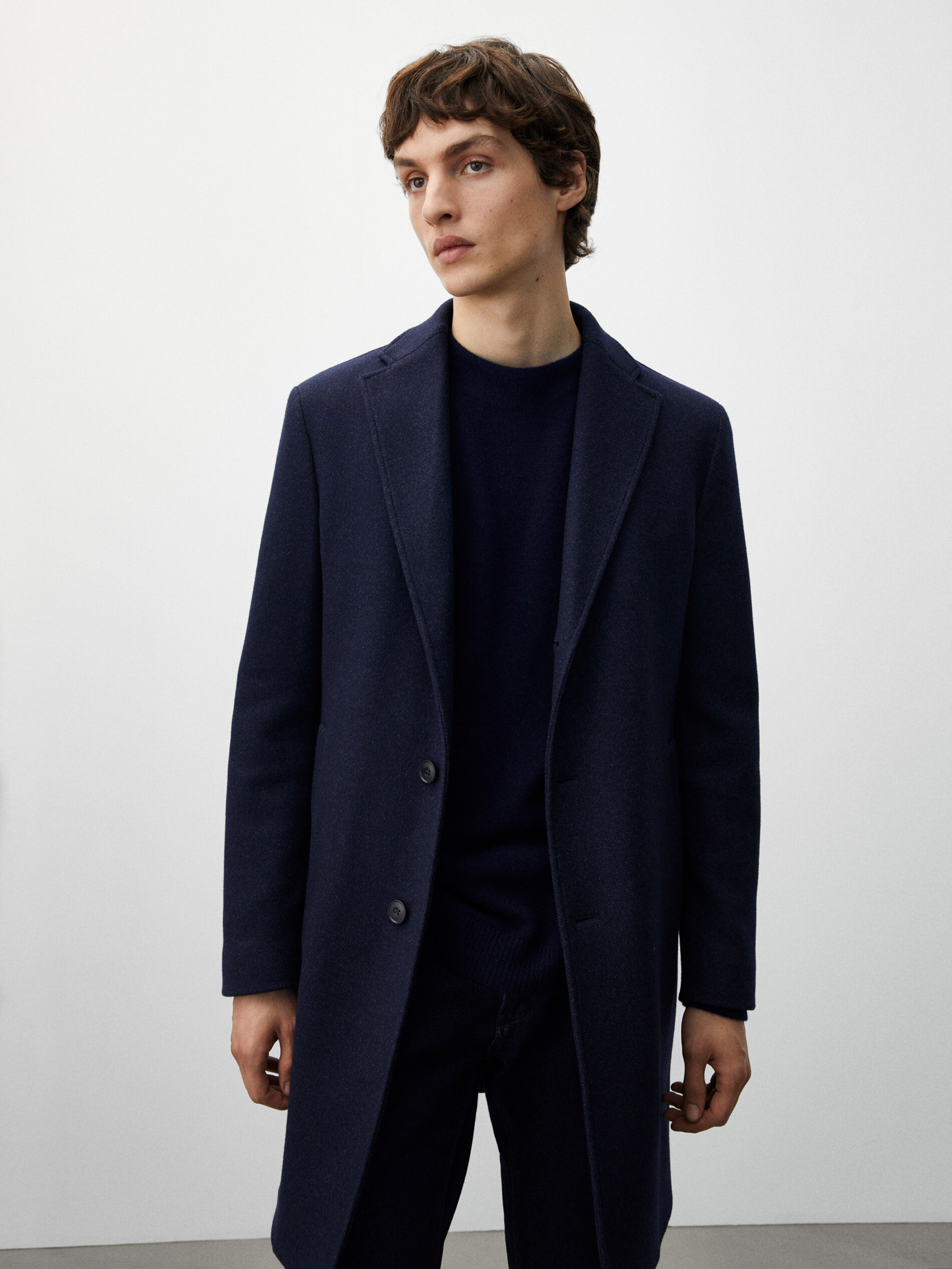 massimo dutti red coat