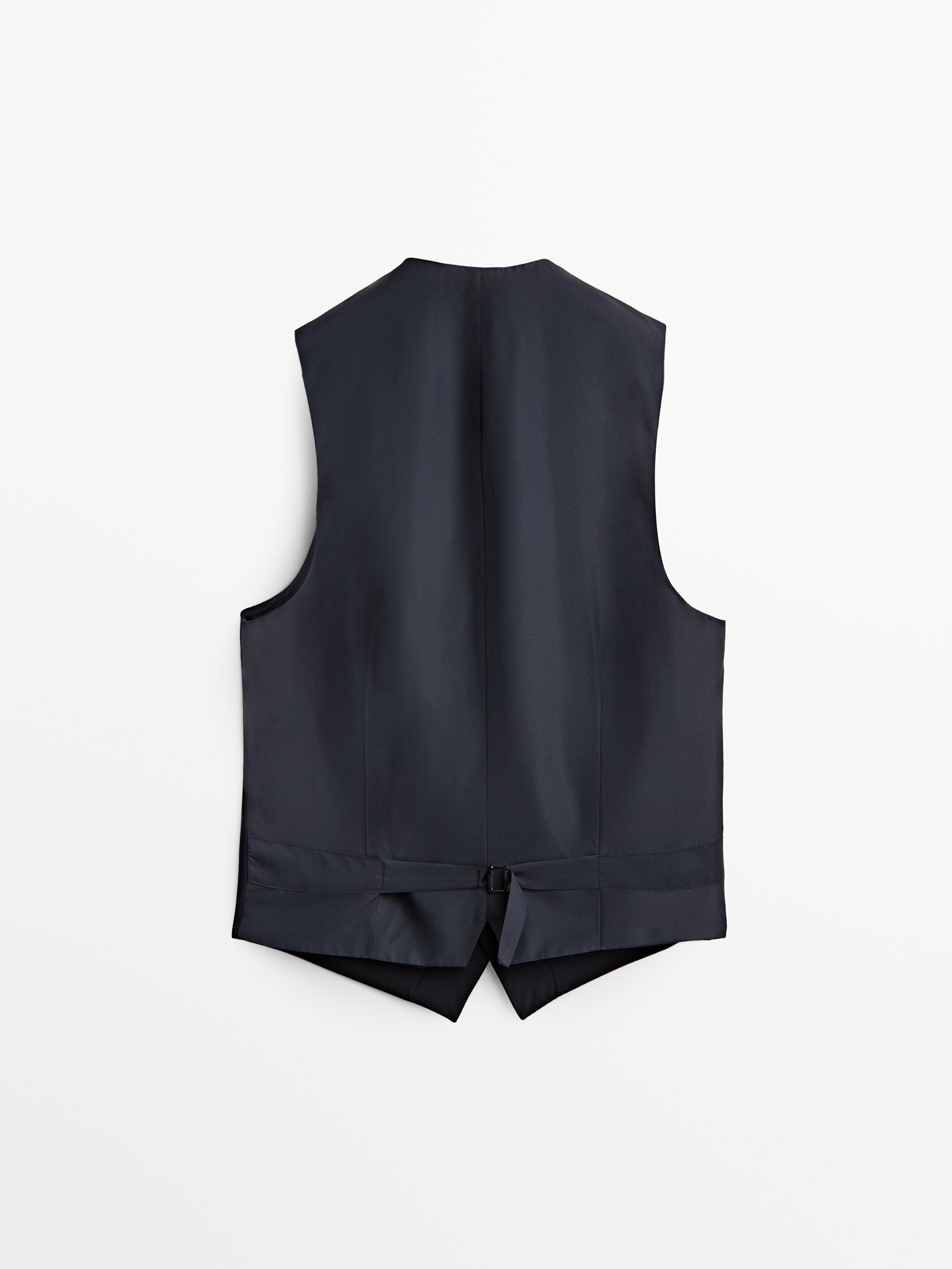 Gilet da completo blu marino 100% lana - Massimo Dutti Italia