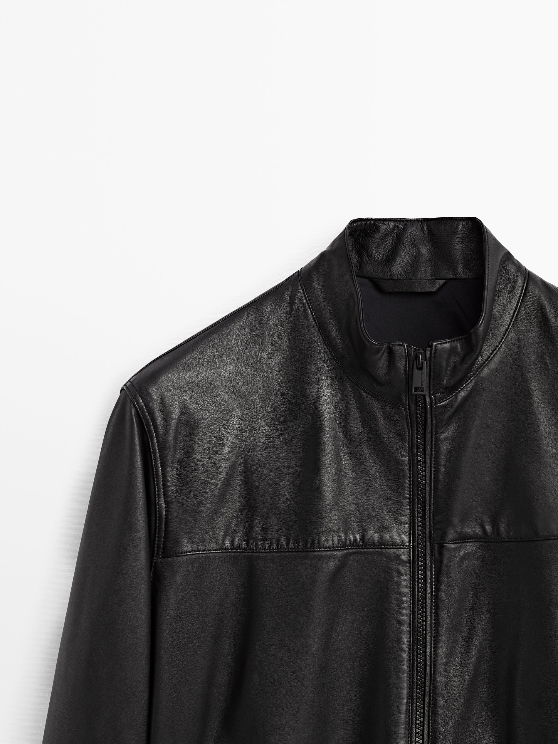 massimo dutti leather jacket