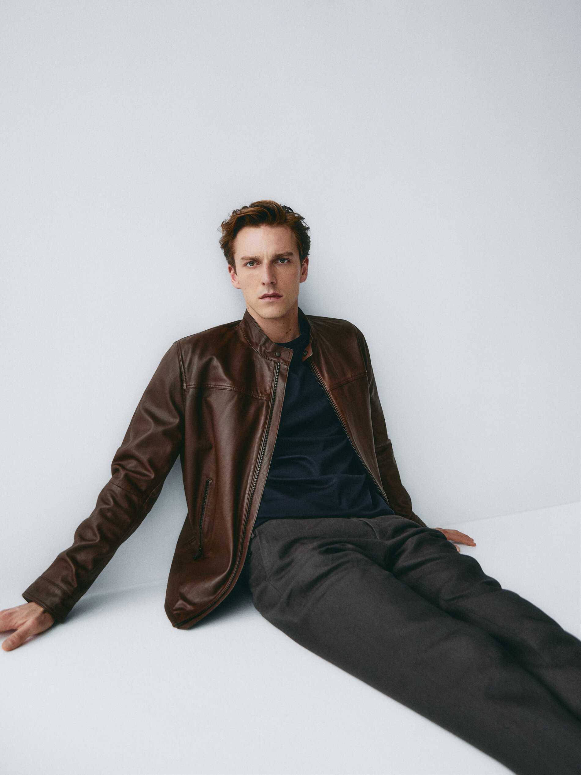 Chaqueta piel reversible massimo dutti