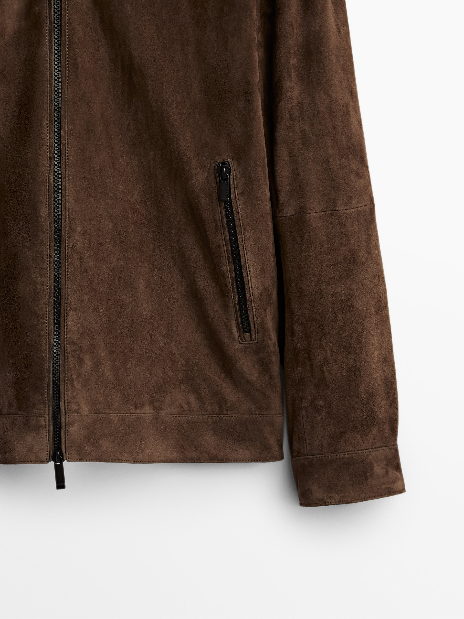 h and m suede jacket