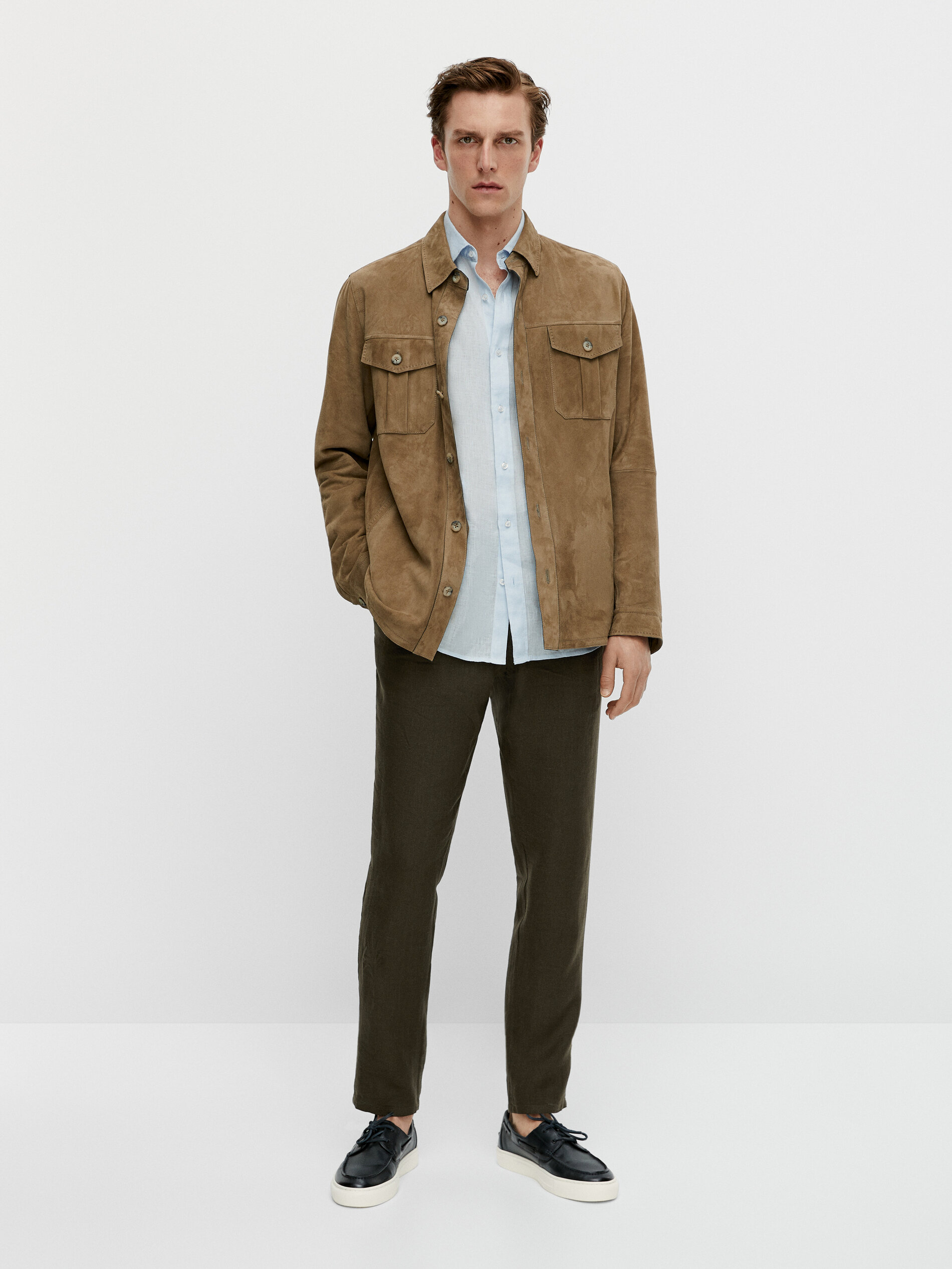 suede overshirt jacket