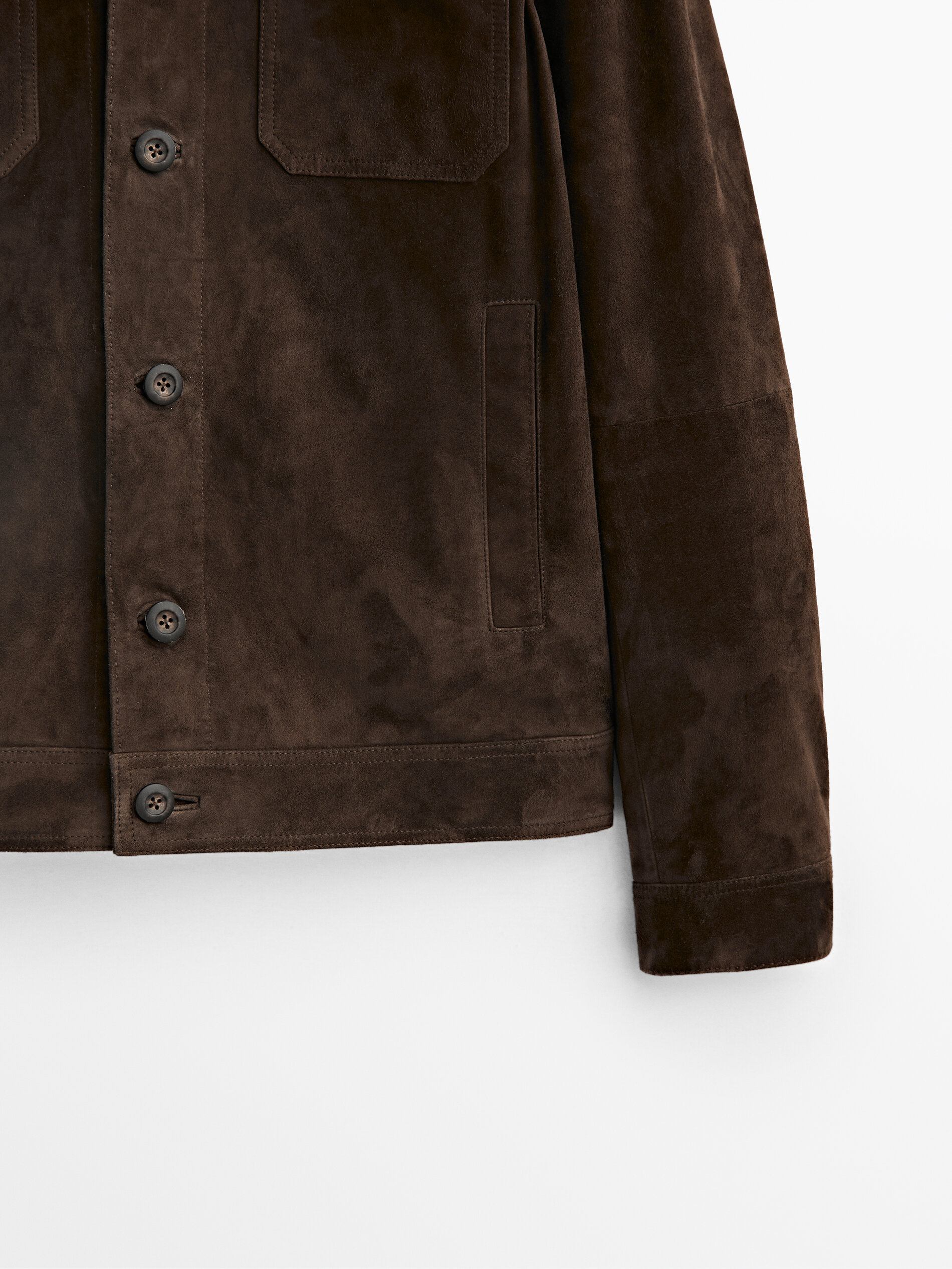 suede jacket massimo dutti