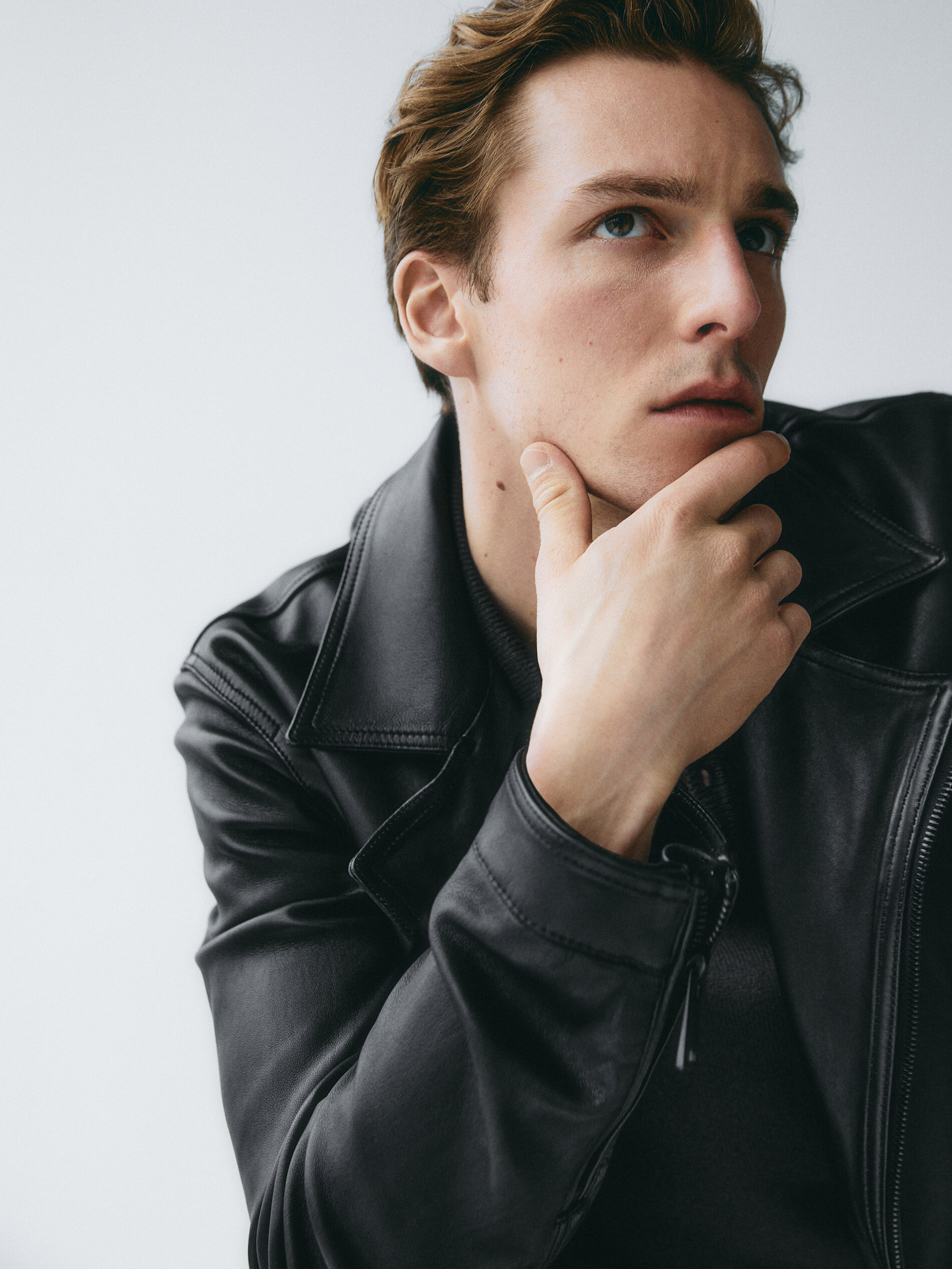 black leather jacket xs