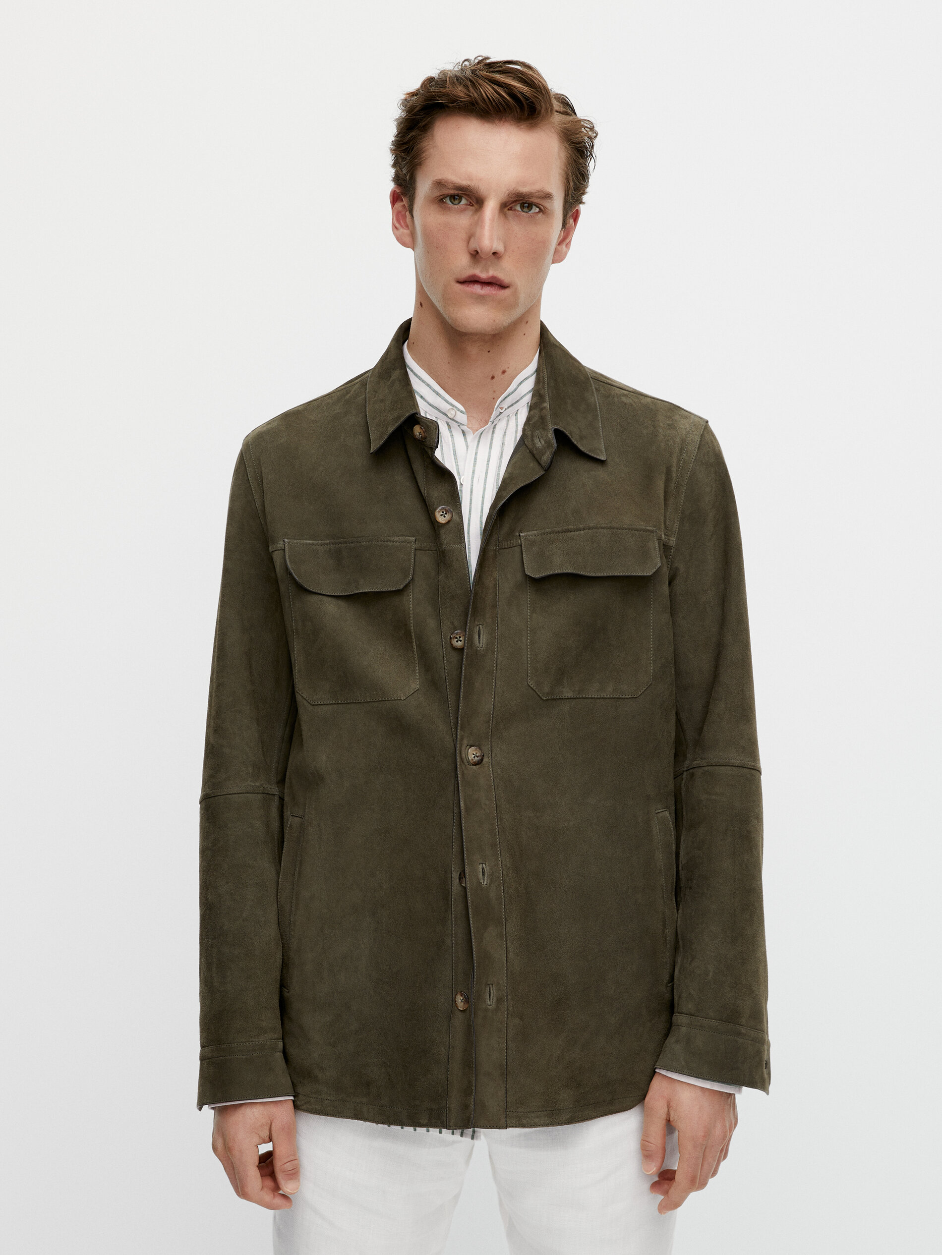 SUÈDE JAS MET ZAKKEN - Massimo Dutti Nederland