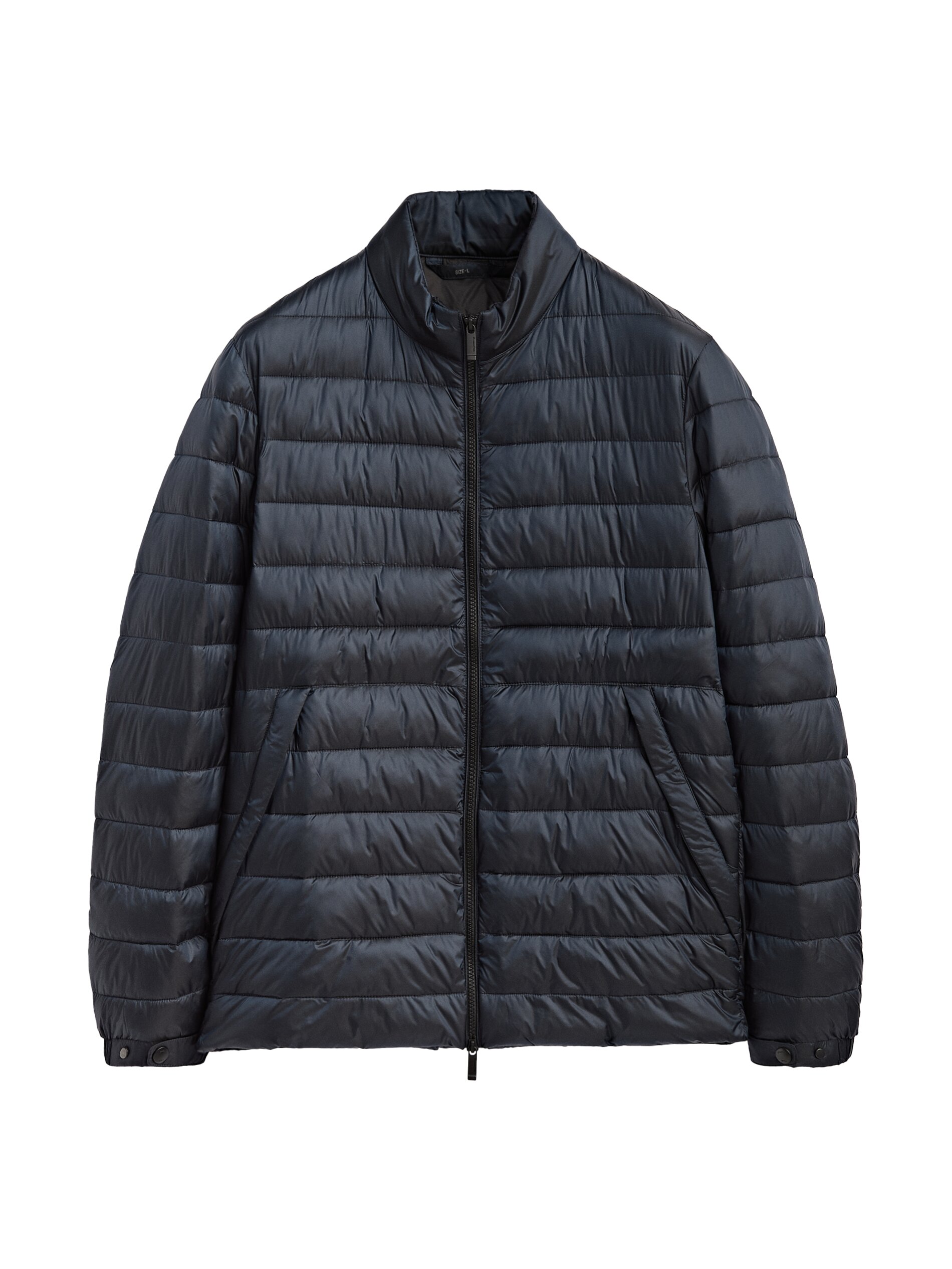 Puffer jacket with contrast knit sleeves - Massimo Dutti Malta