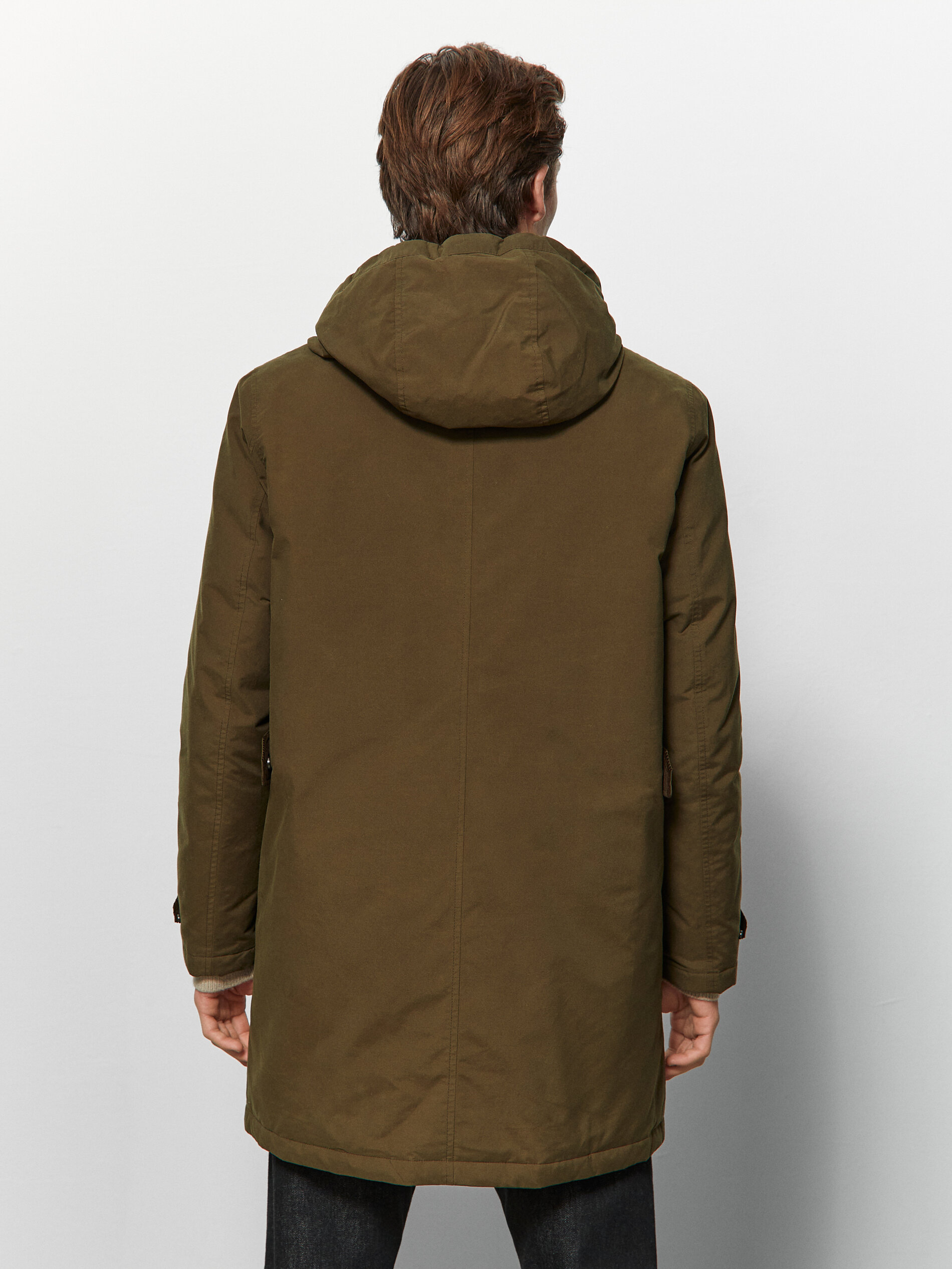 Pūkinė parka su gobtuvu - Massimo Dutti Lietuva