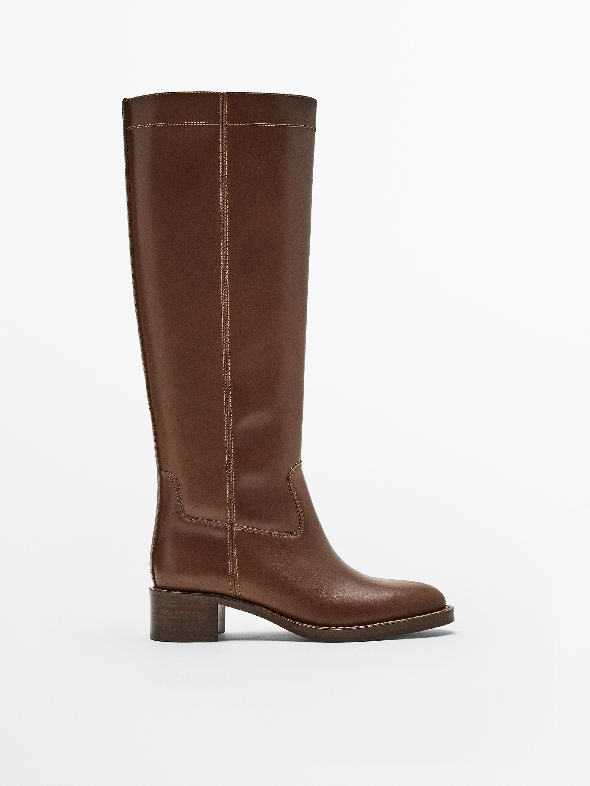 massimo dutti brown boots