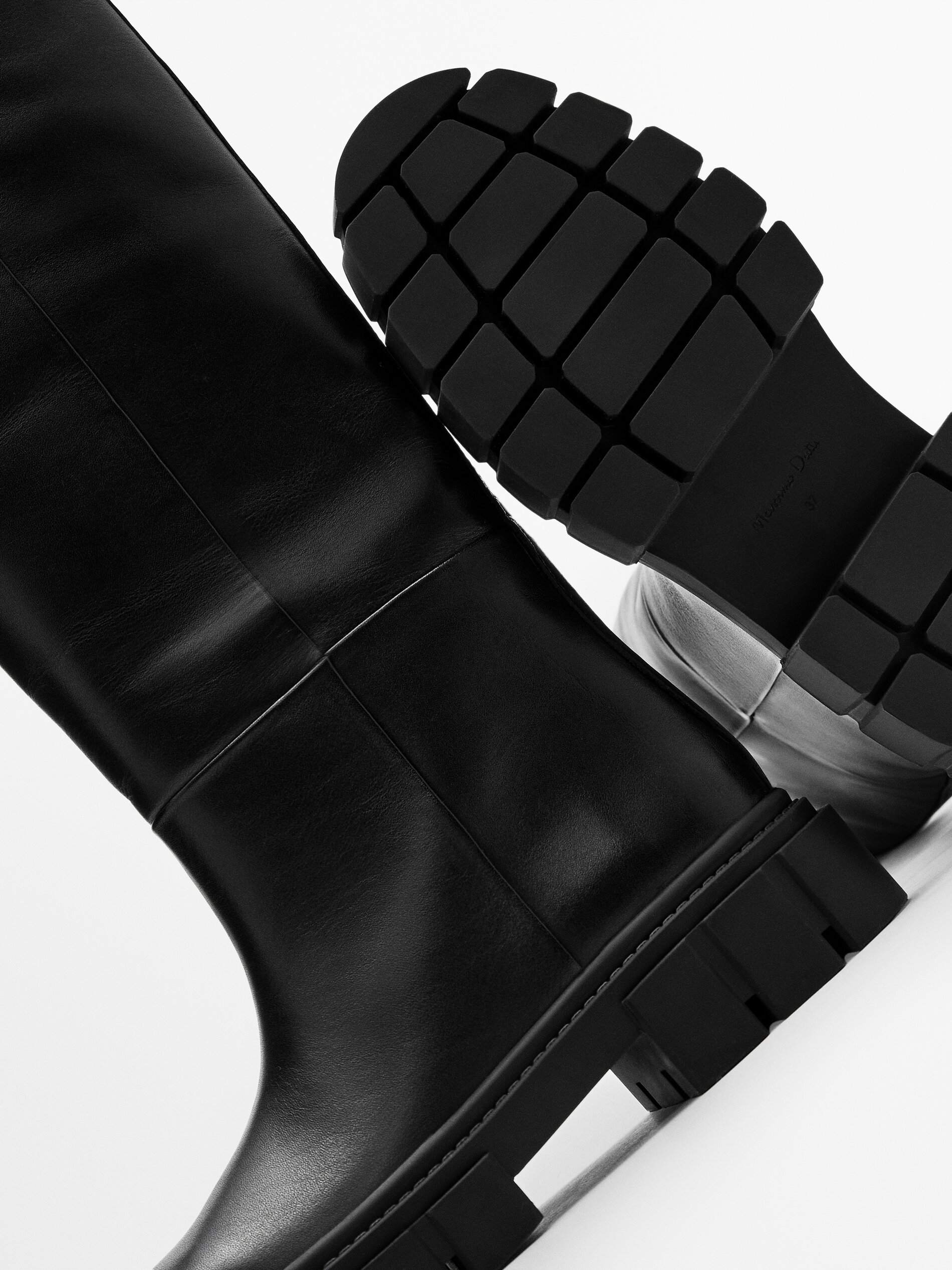 Bota piel super track nergo - Massimo Dutti España