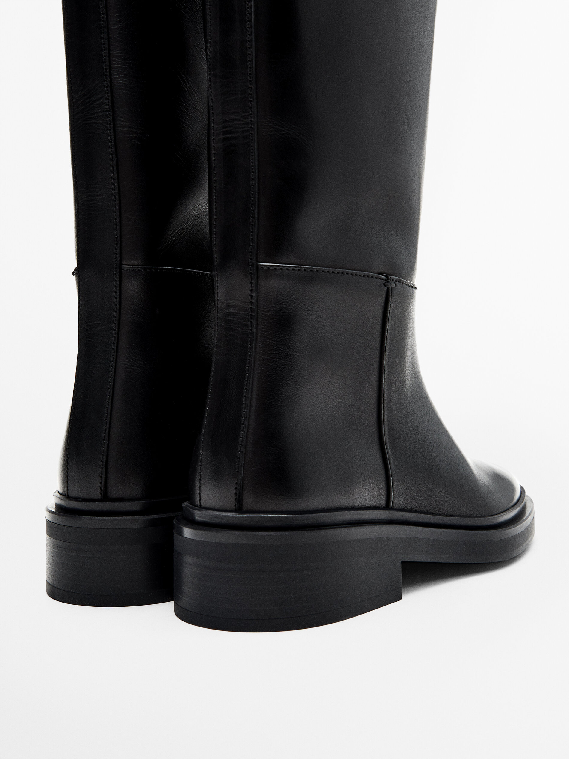 massimo dutti biker boots