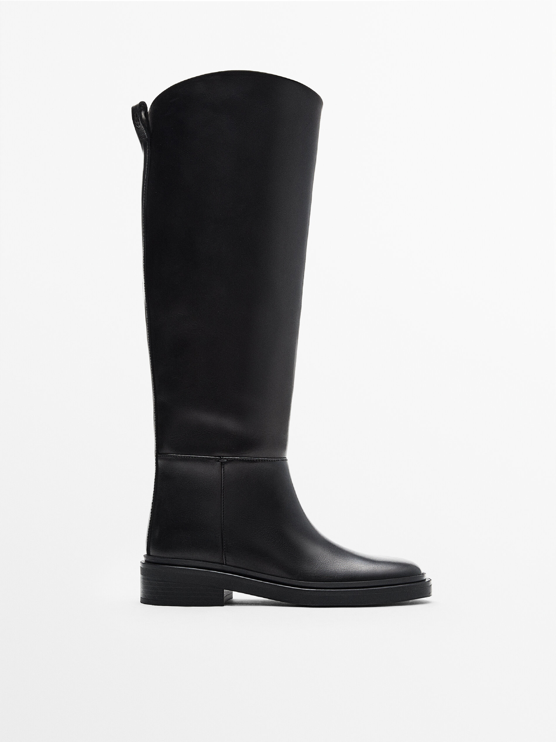 bottes plates noires