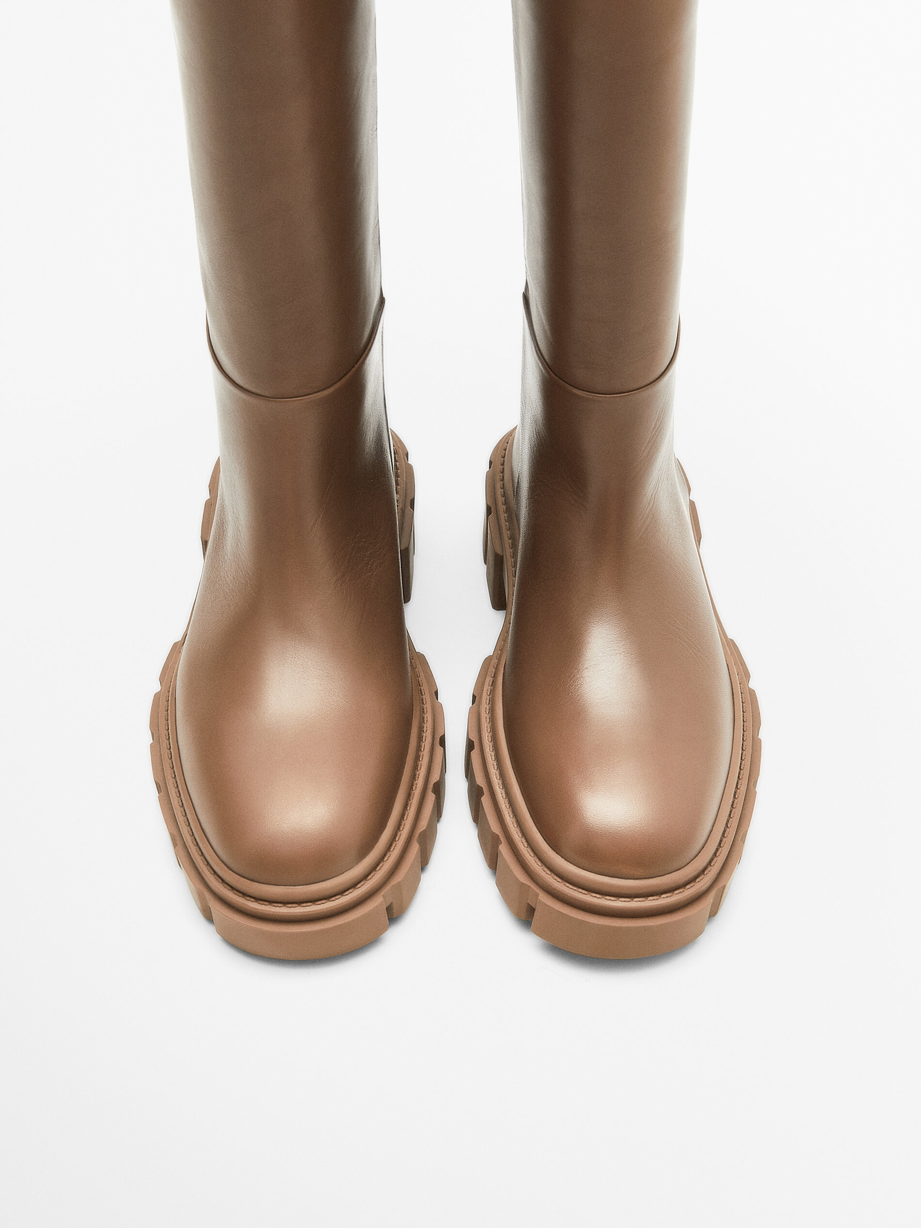 massimo dutti leather boots