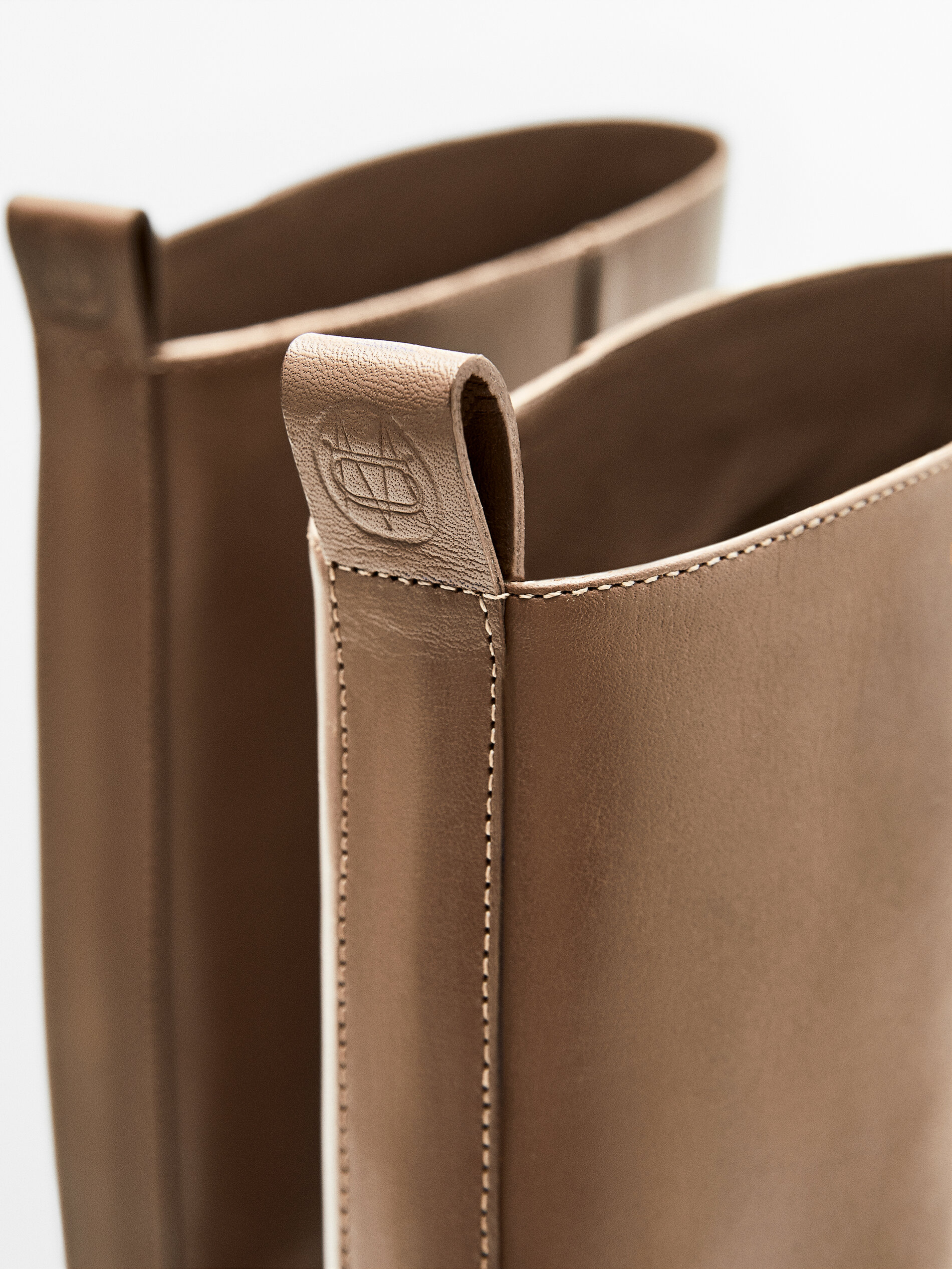 Bota piel marrón super track - Massimo Dutti España