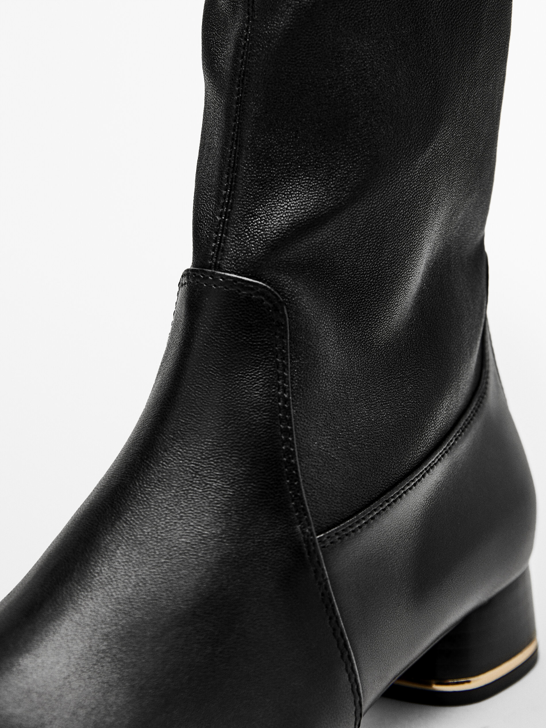 black over ankle boots
