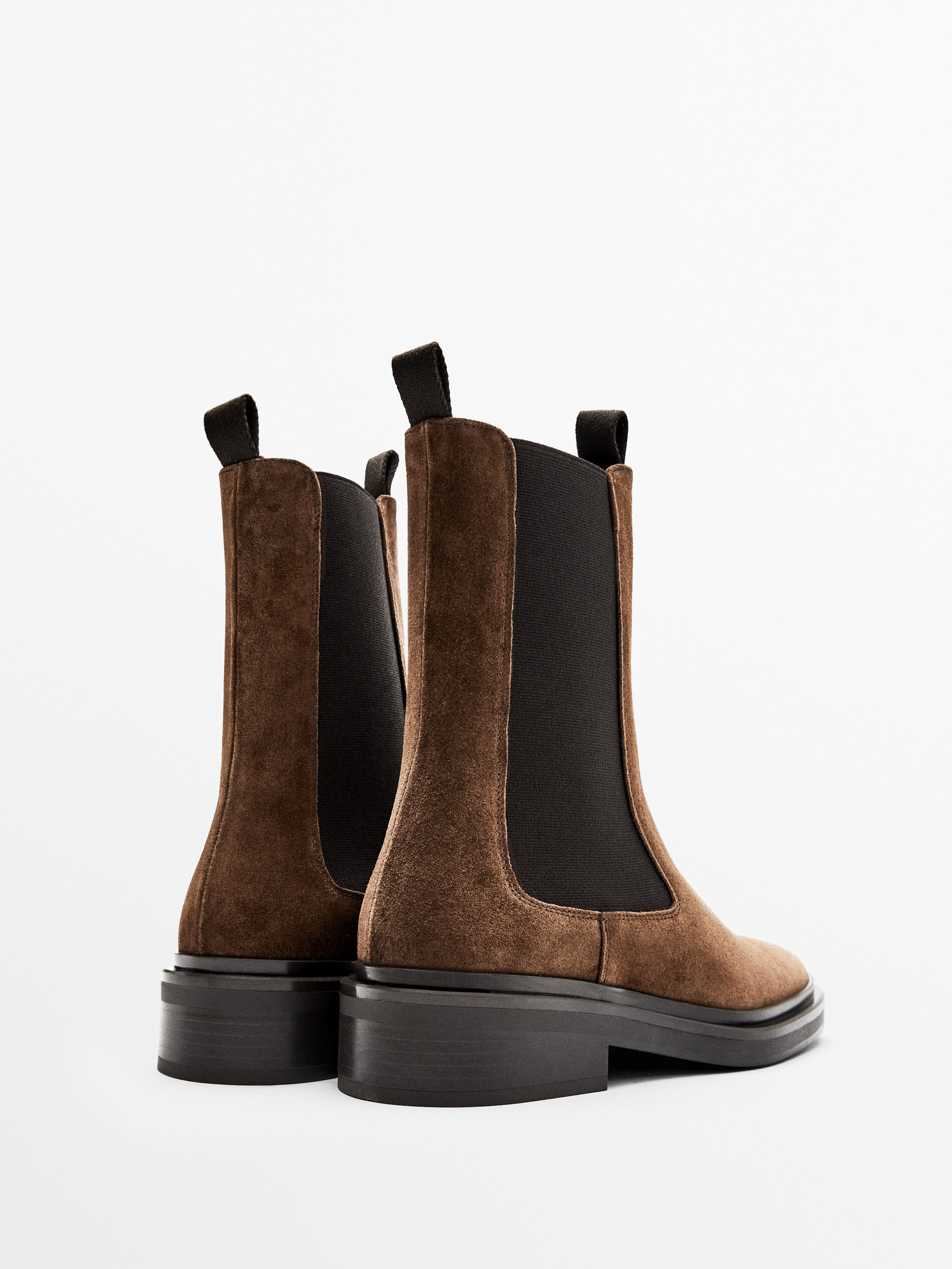 massimo dutti suede boots