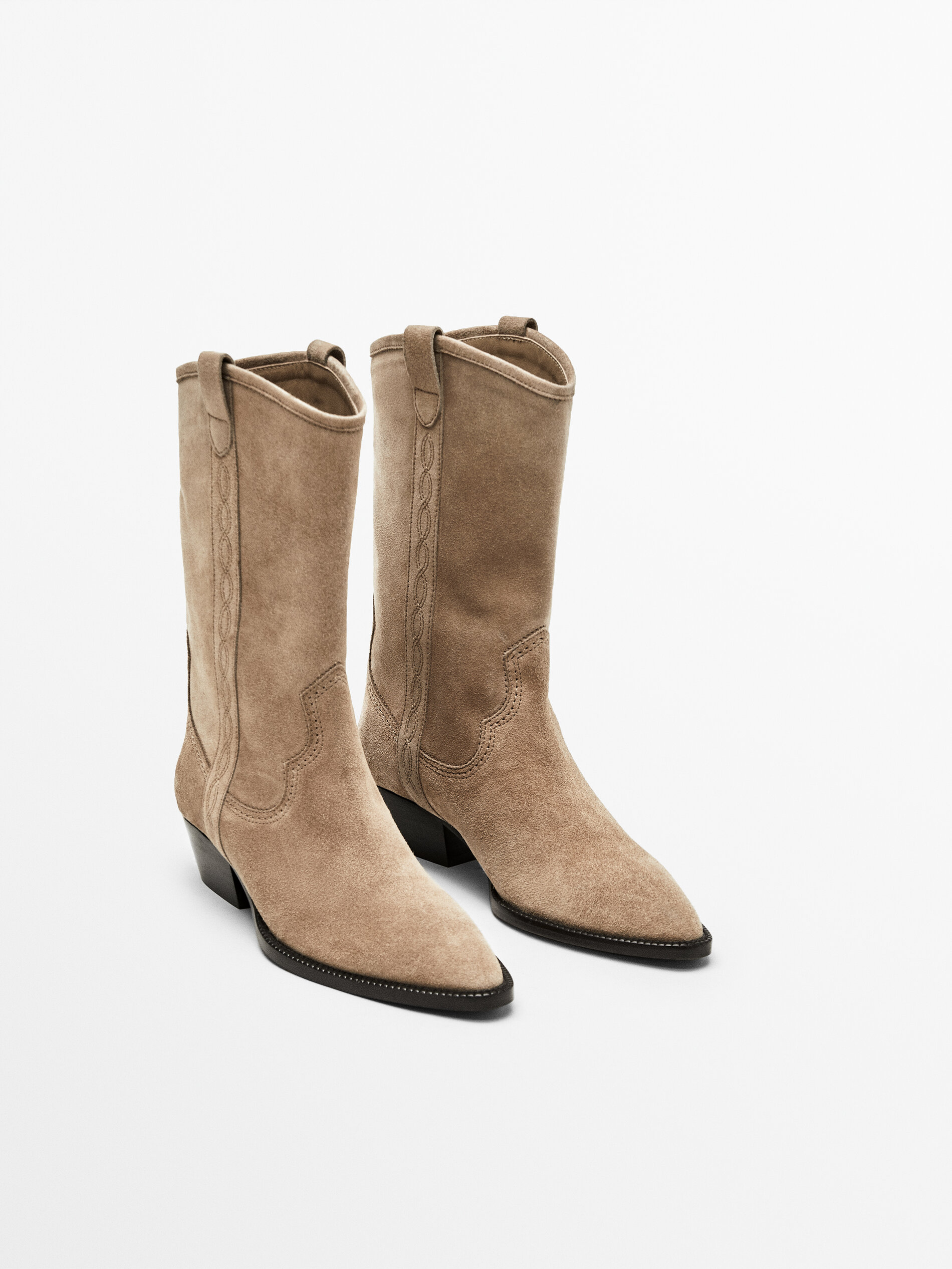 massimo dutti western boots