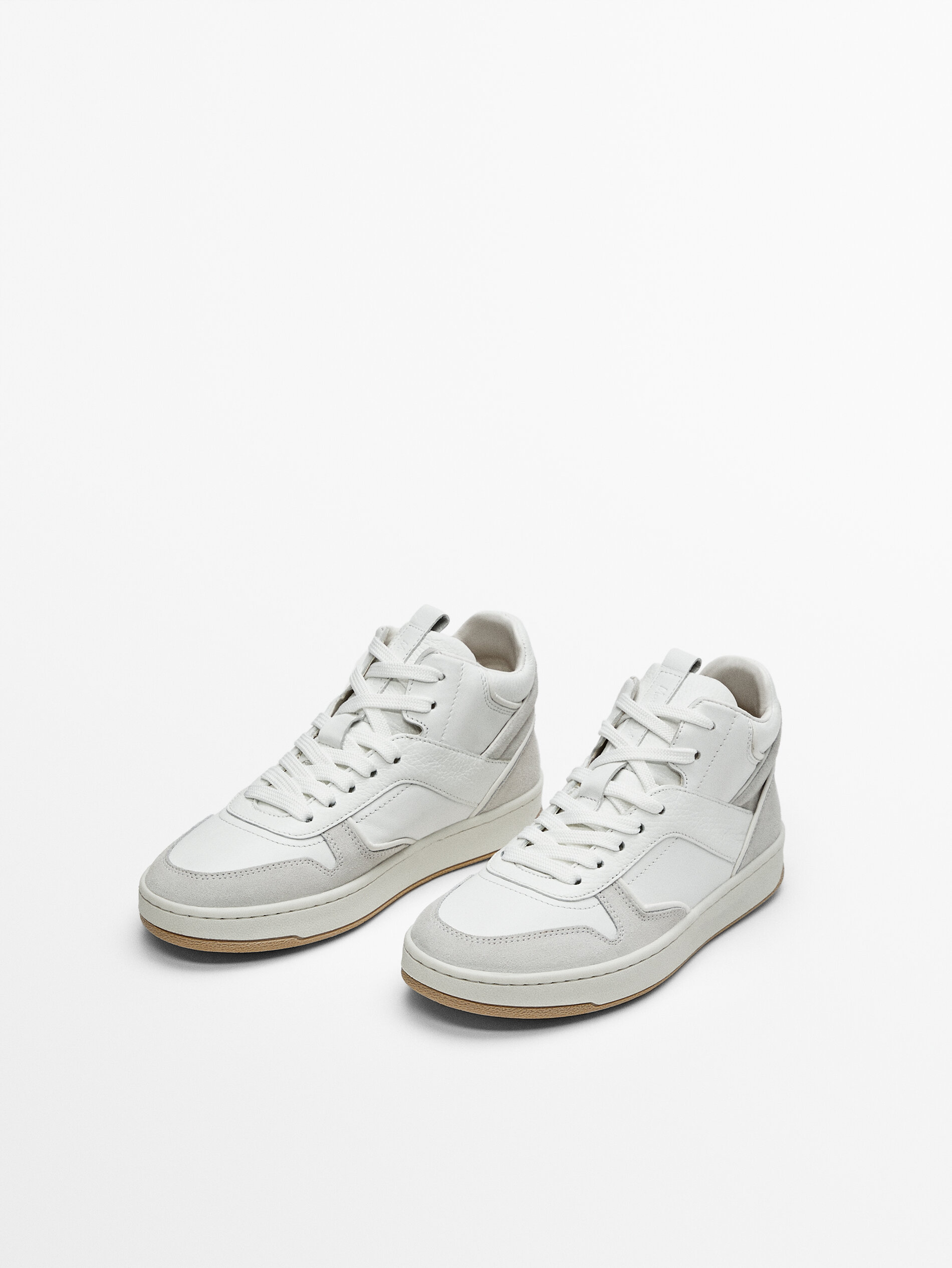massimo dutti white trainers