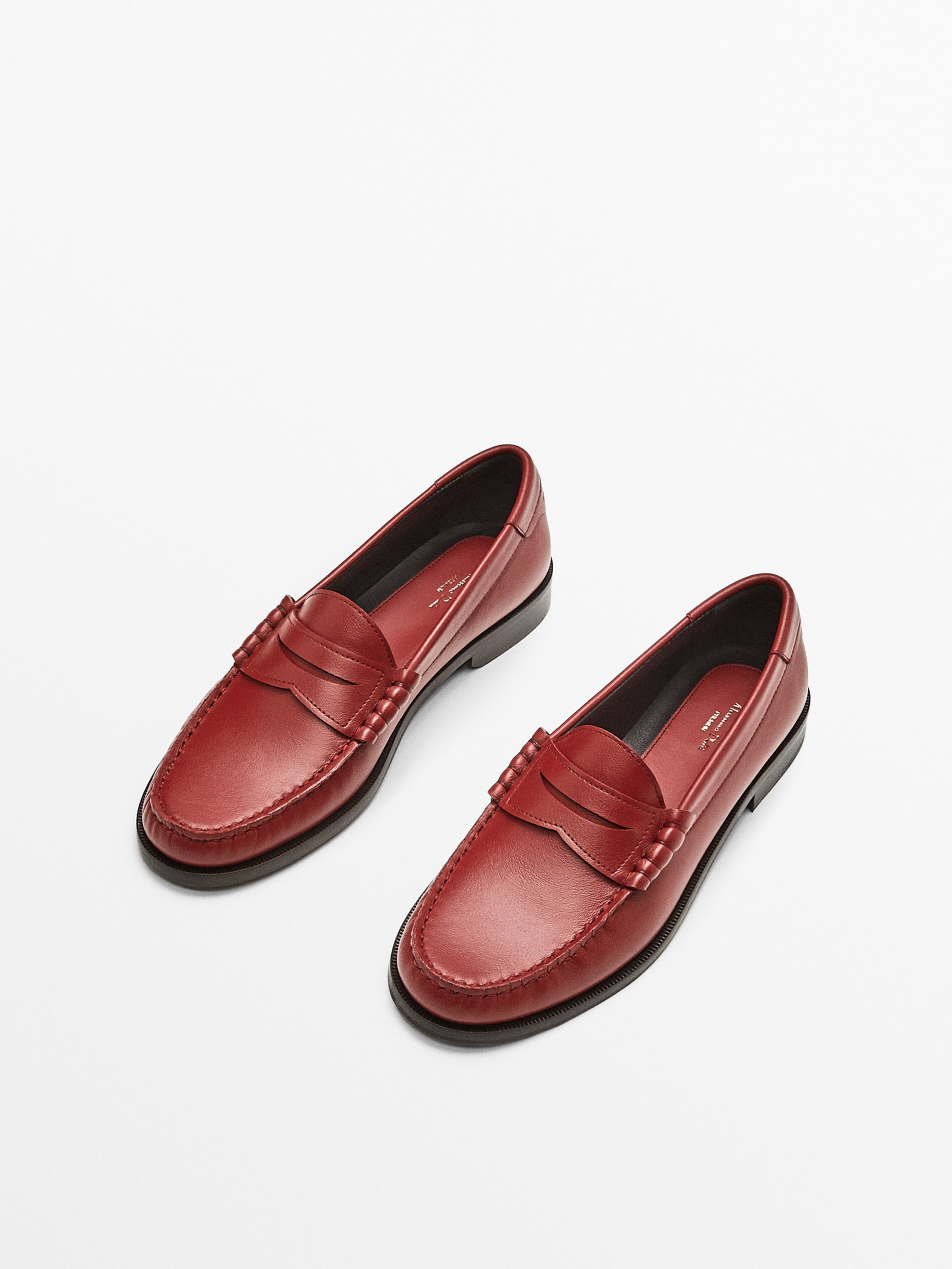 MOCASSINI IN PELLE PREMIUM - Massimo Dutti Italia