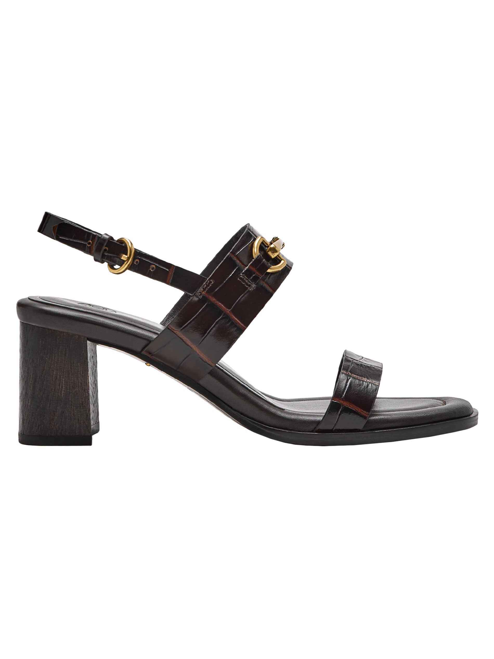 null´s PLAITED MULTI-STRAP MID-HEEL LEATHER SANDALS Massimo Dutti 