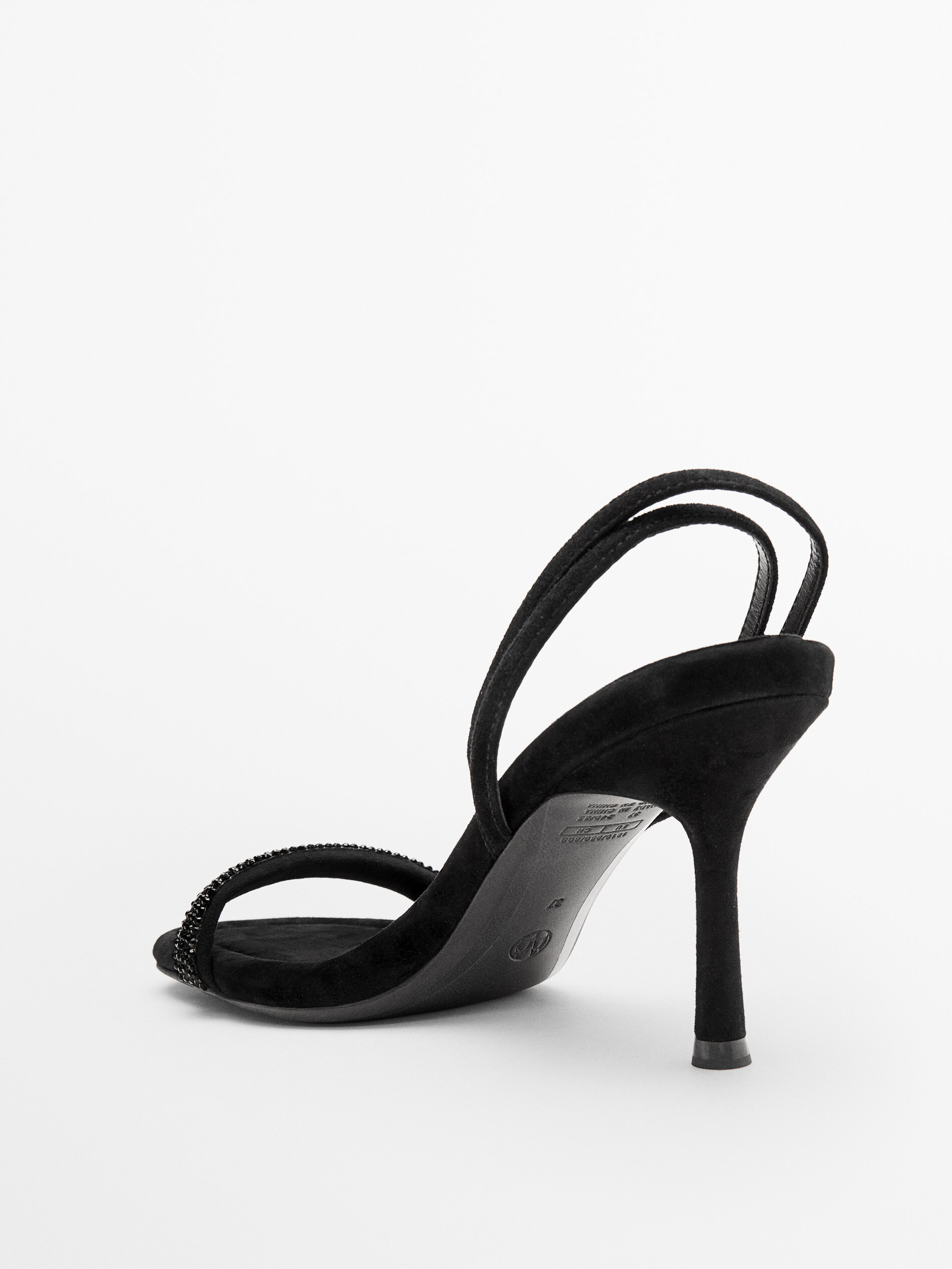 black womens heeled sandals