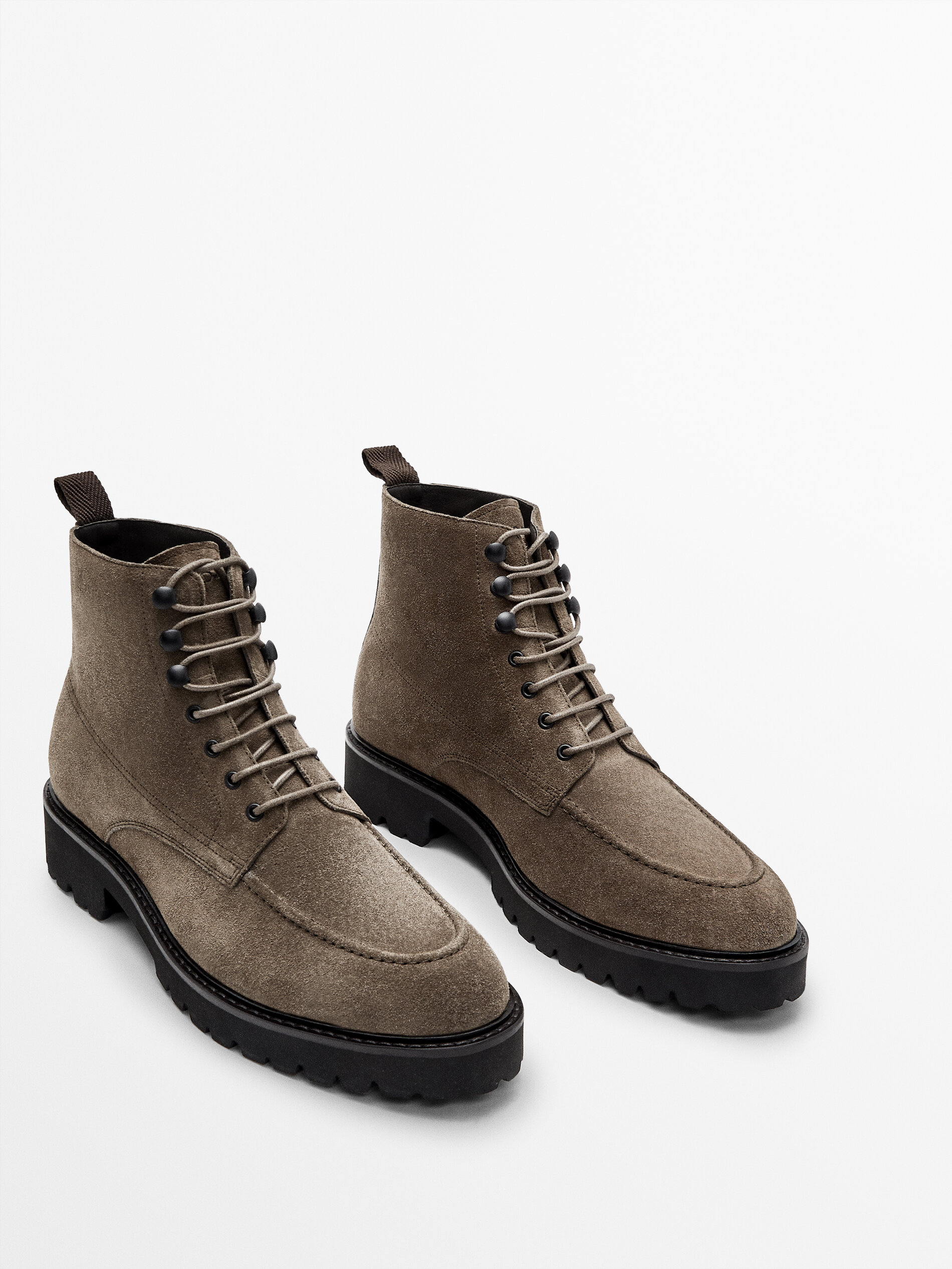 massimo dutti suede ankle boots