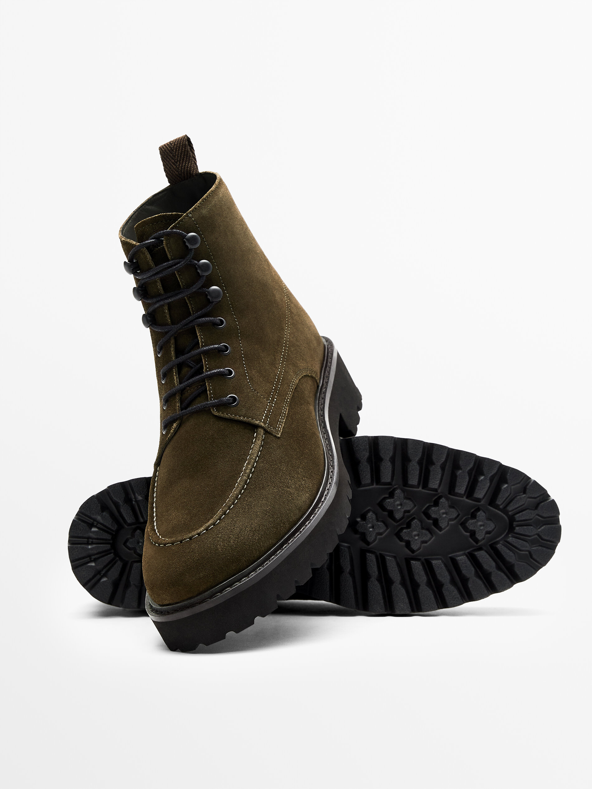 massimo dutti suede boots