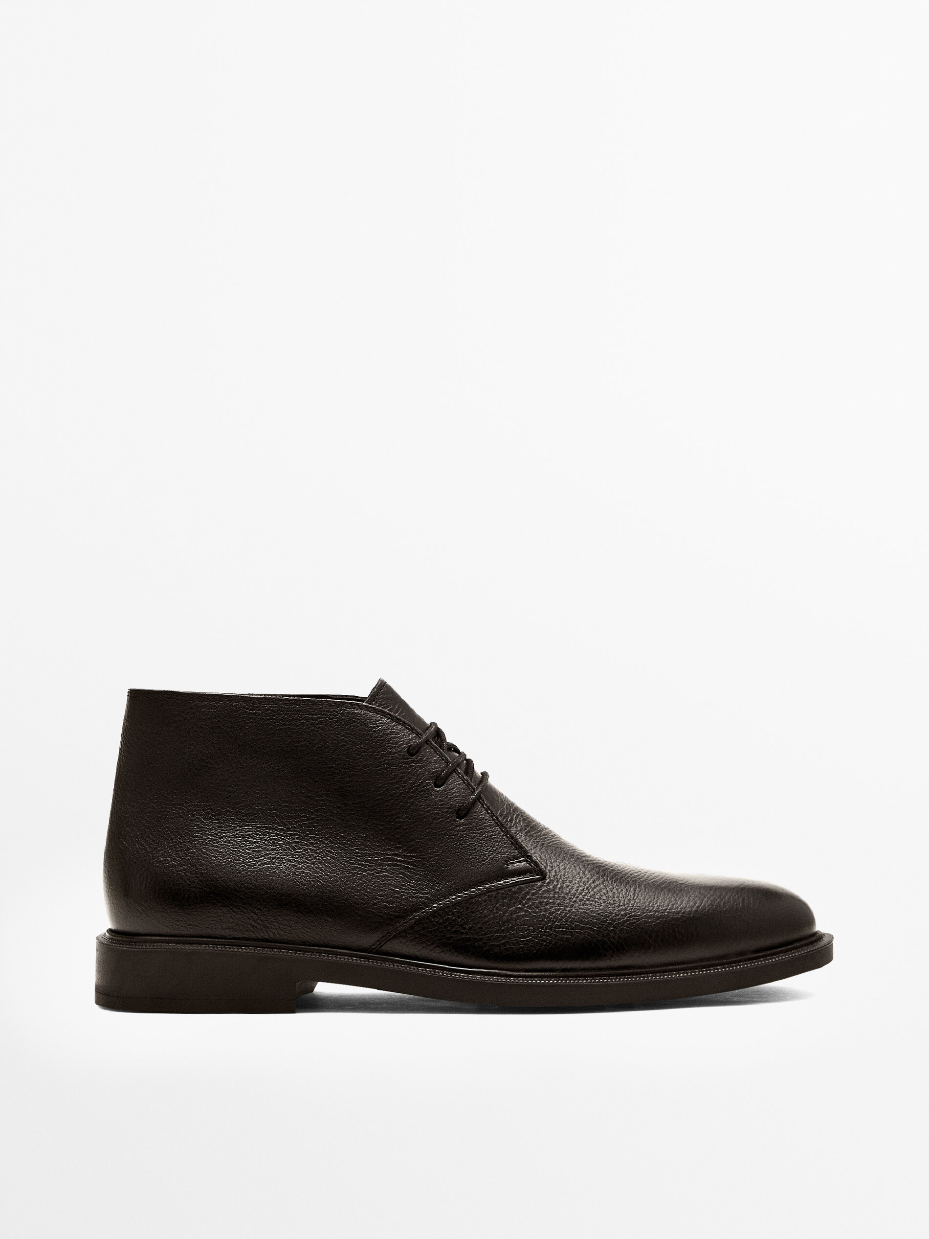 FORMAL BROWN LEATHER CHUKKA BOOTS 
