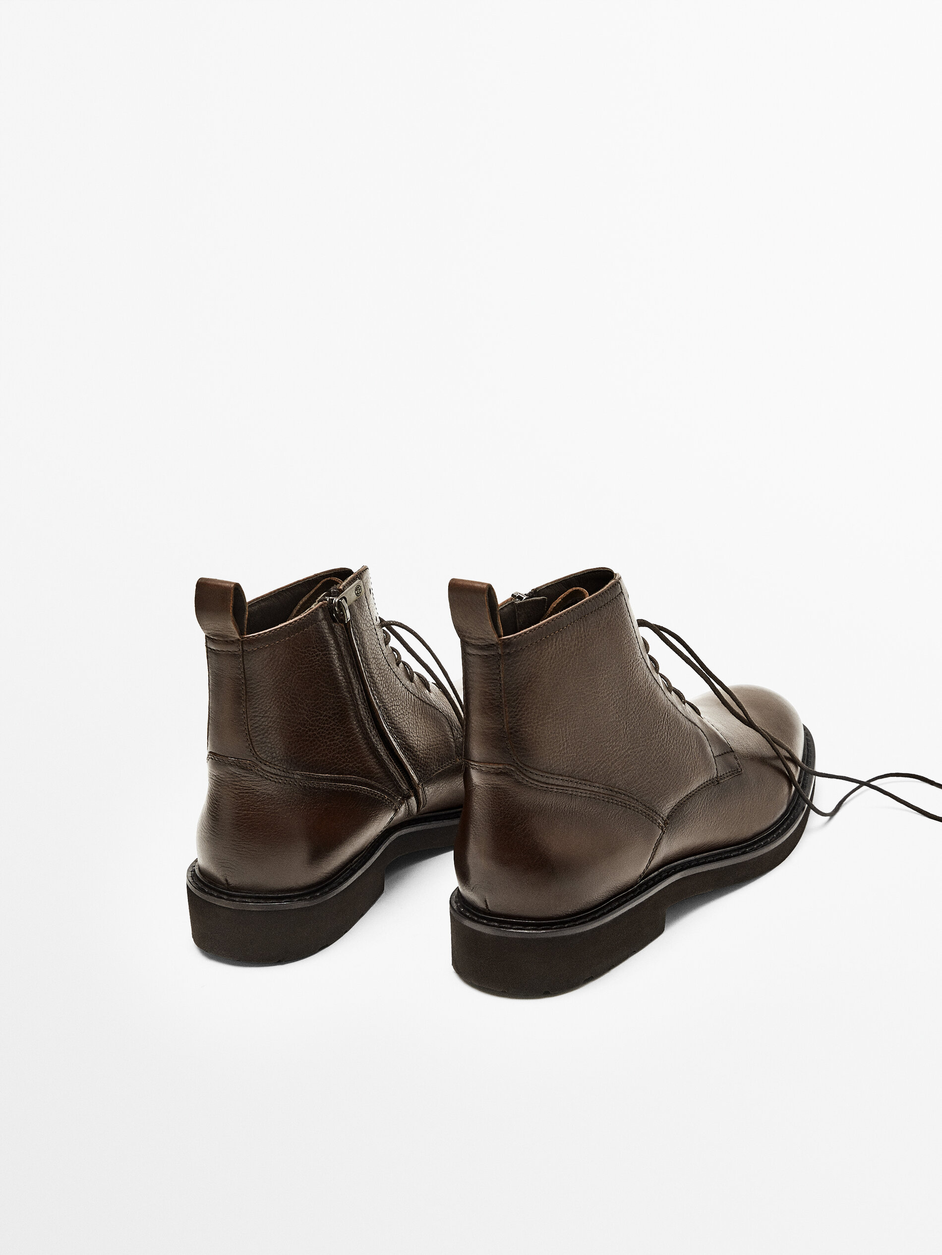 bottes marron cuir