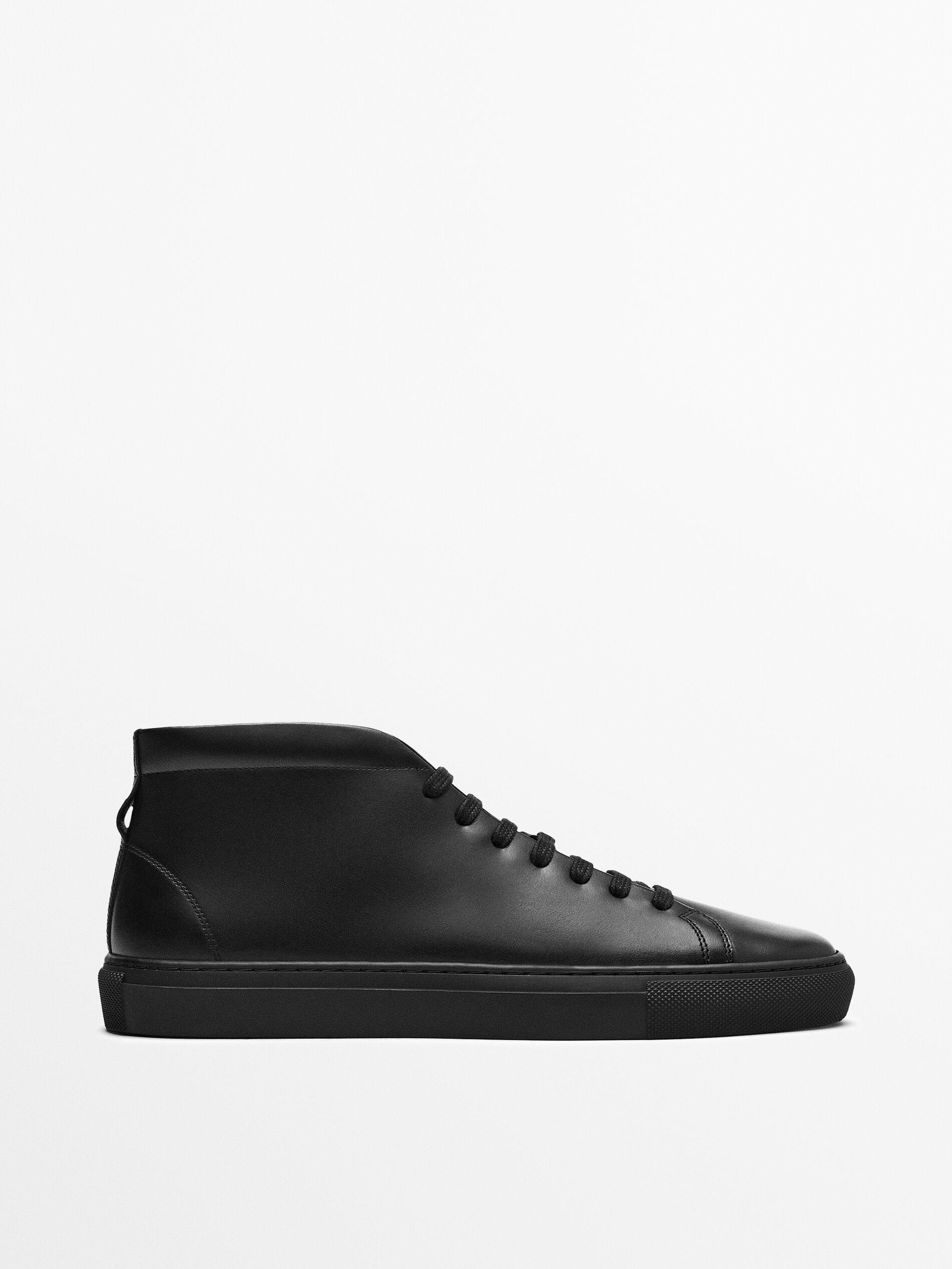 black ankle trainers