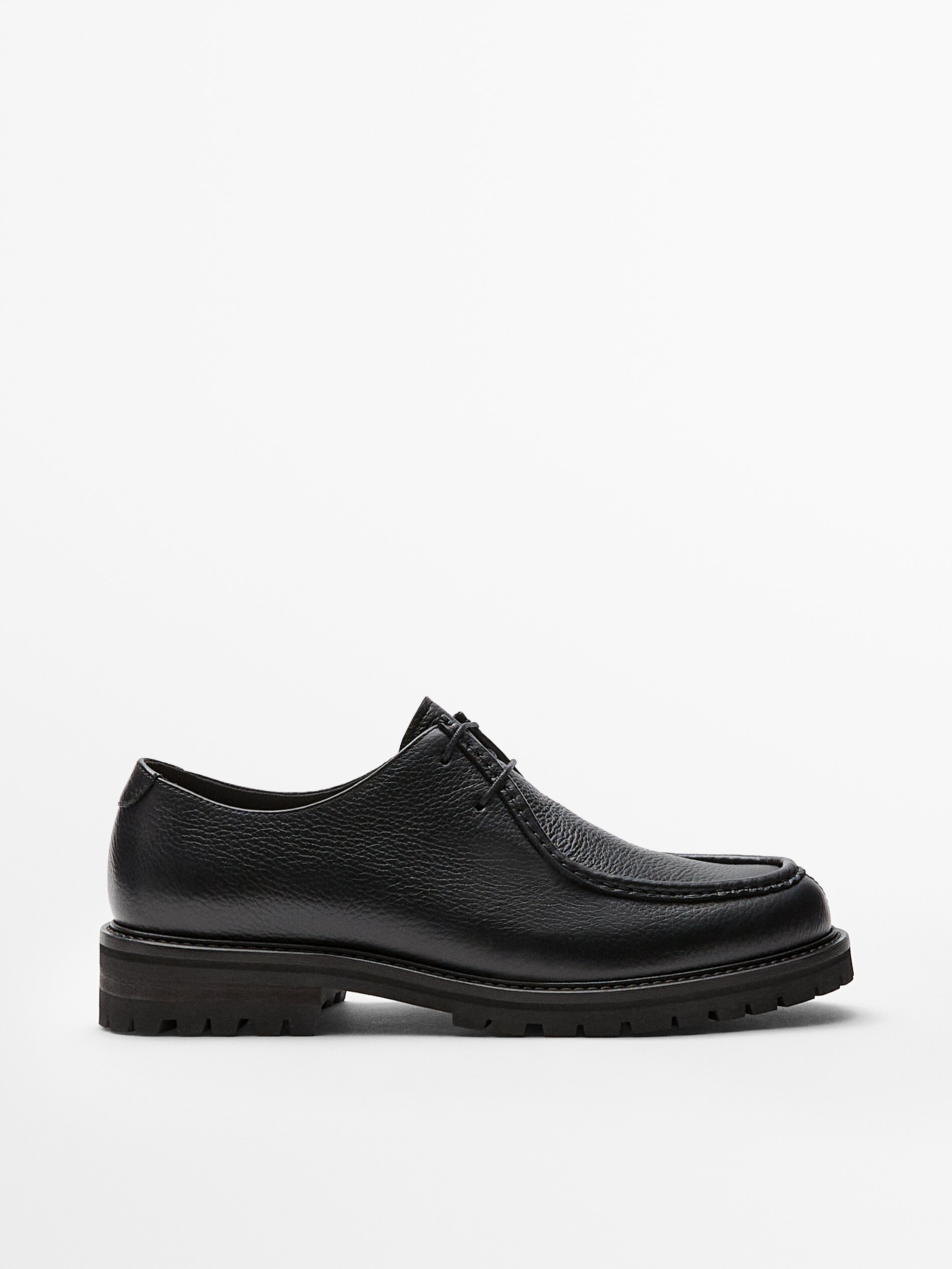 Zwarte nappaleren schoenen - Massimo Dutti Nederland