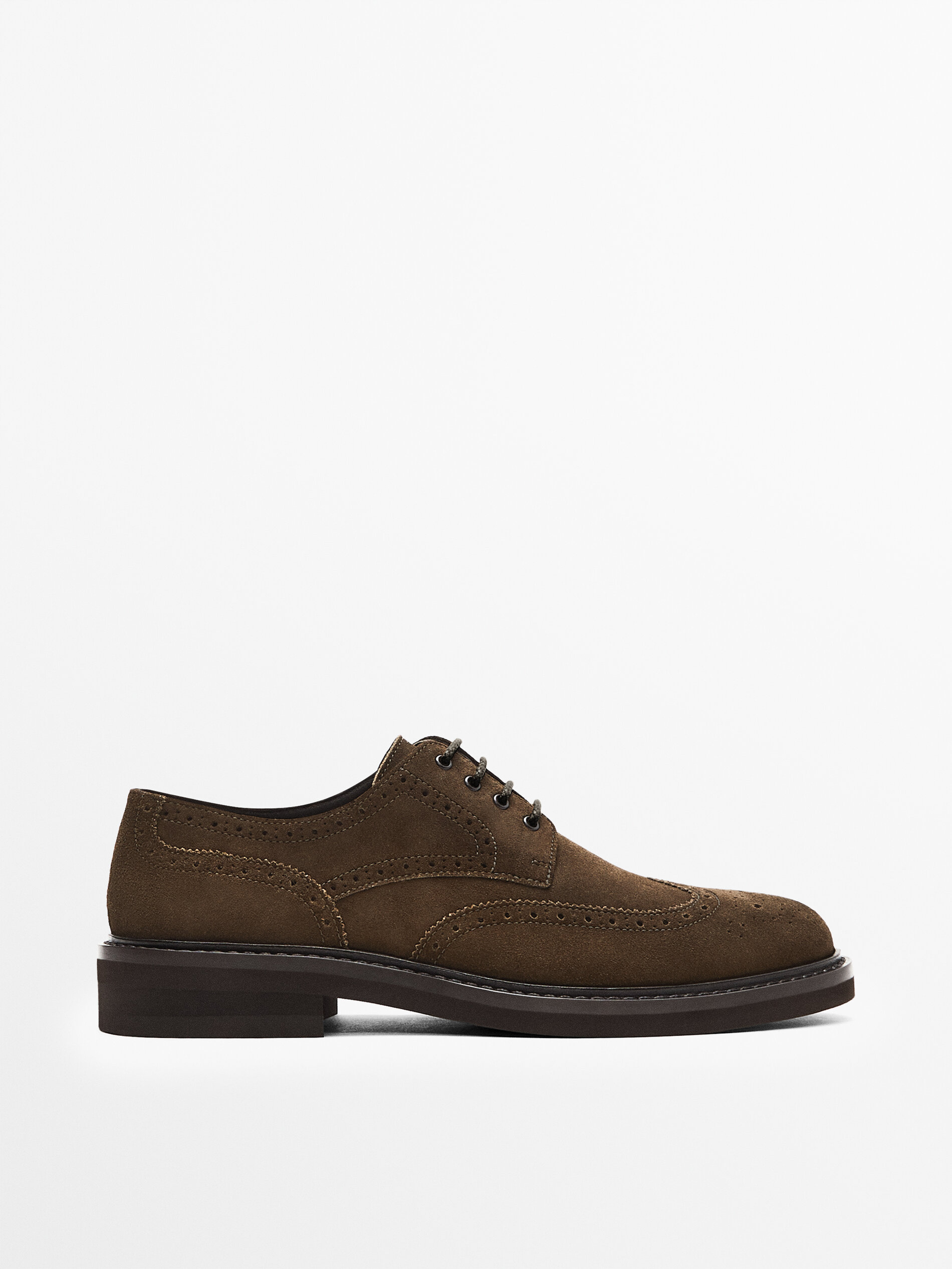 tan suede brogues