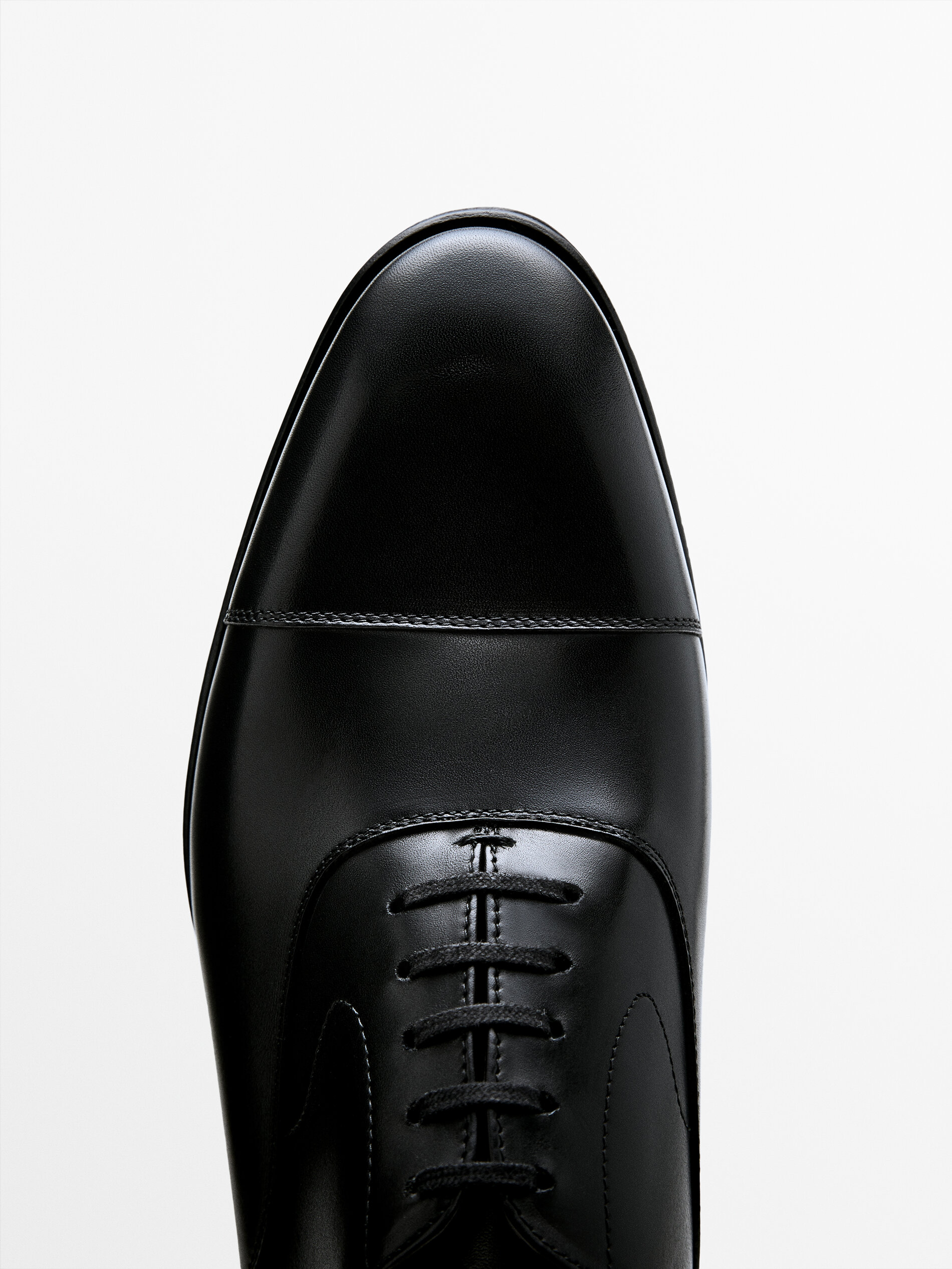 Zapato Oxford piel negro - Massimo Dutti España