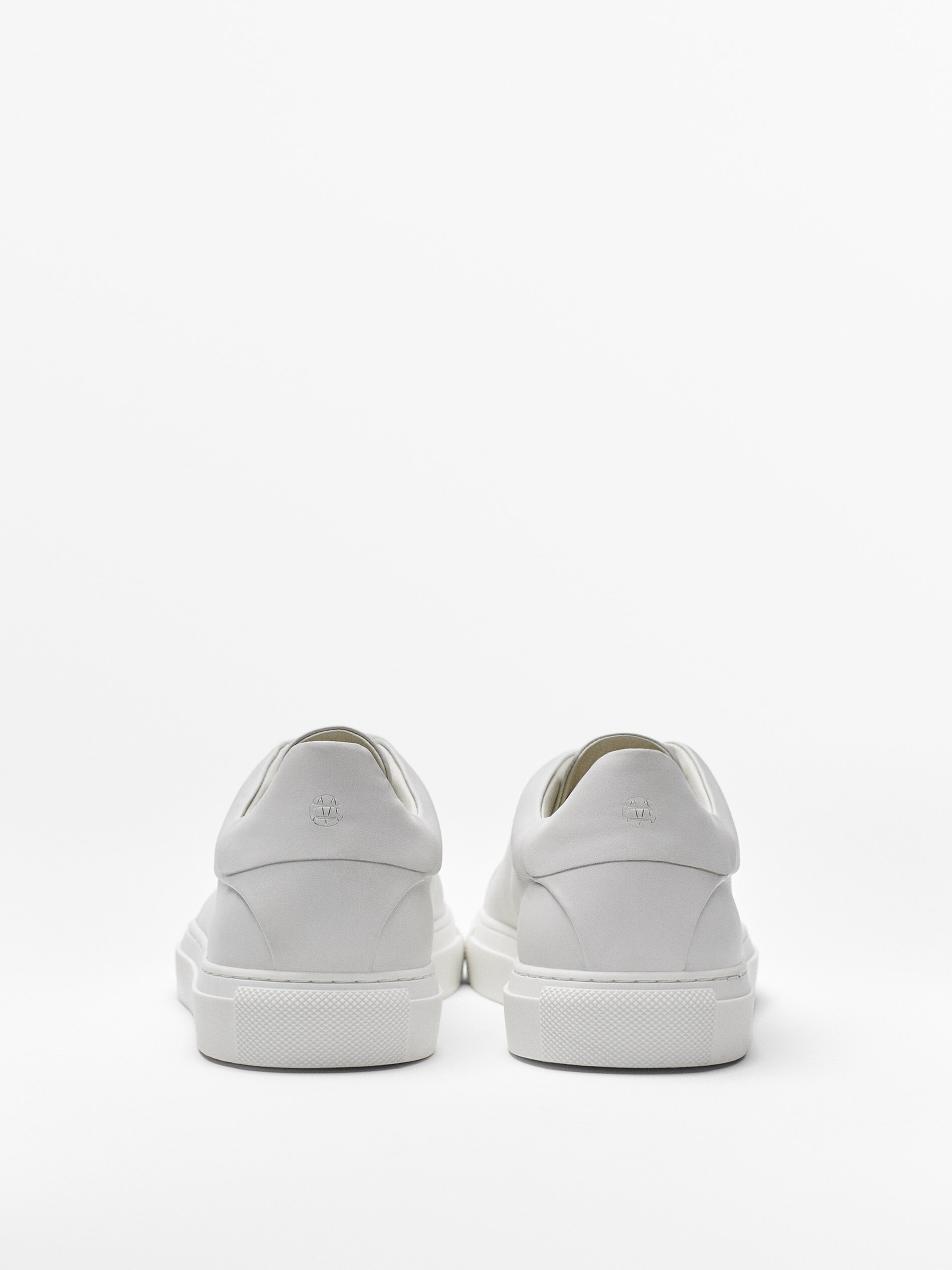 Witte nappaleren sneakers voor HEREN - - Sneakers Massimo Dutti Belgium