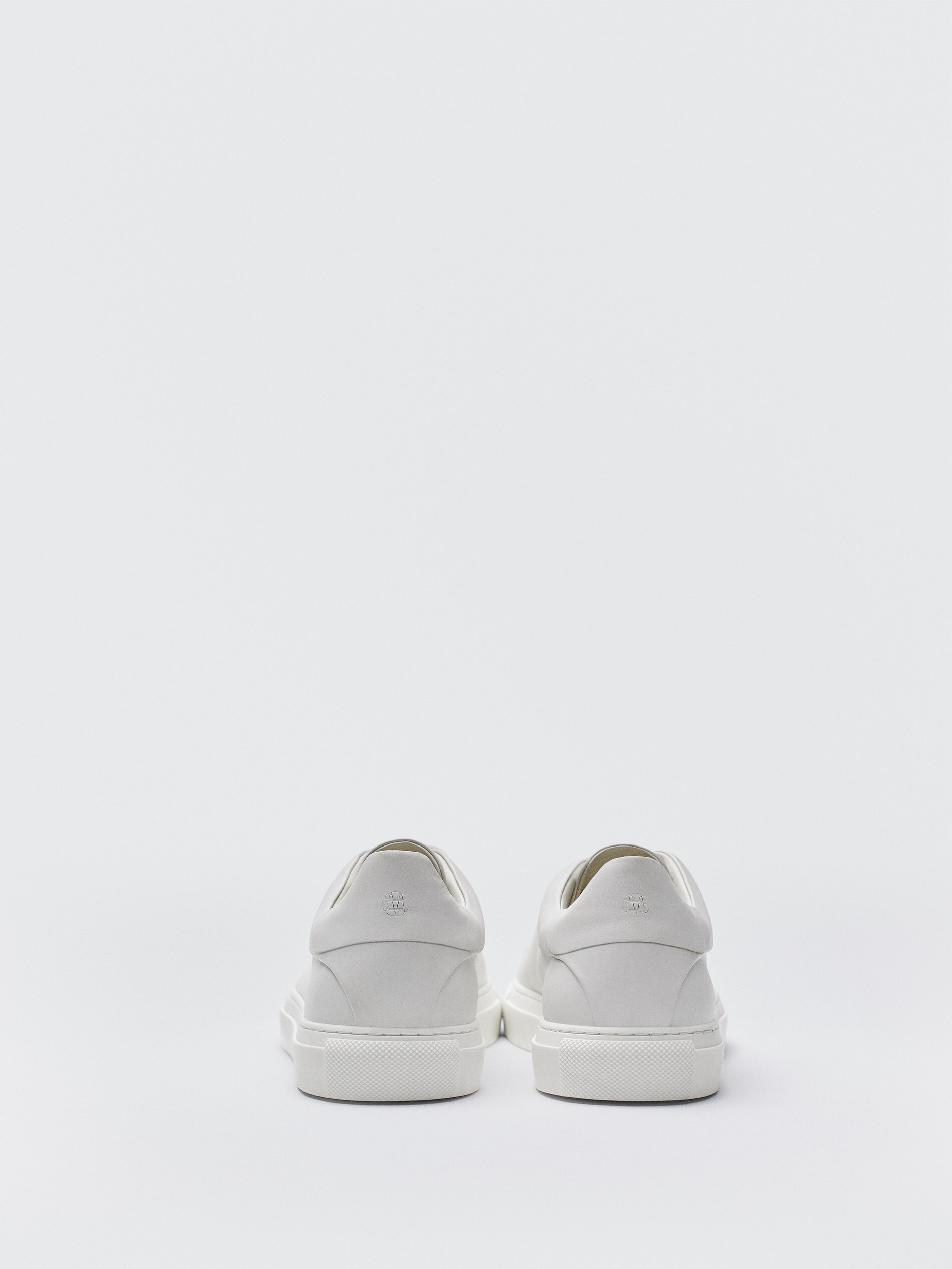 Witte nappaleren sneakers voor HEREN - - Sneakers Massimo Dutti Belgium