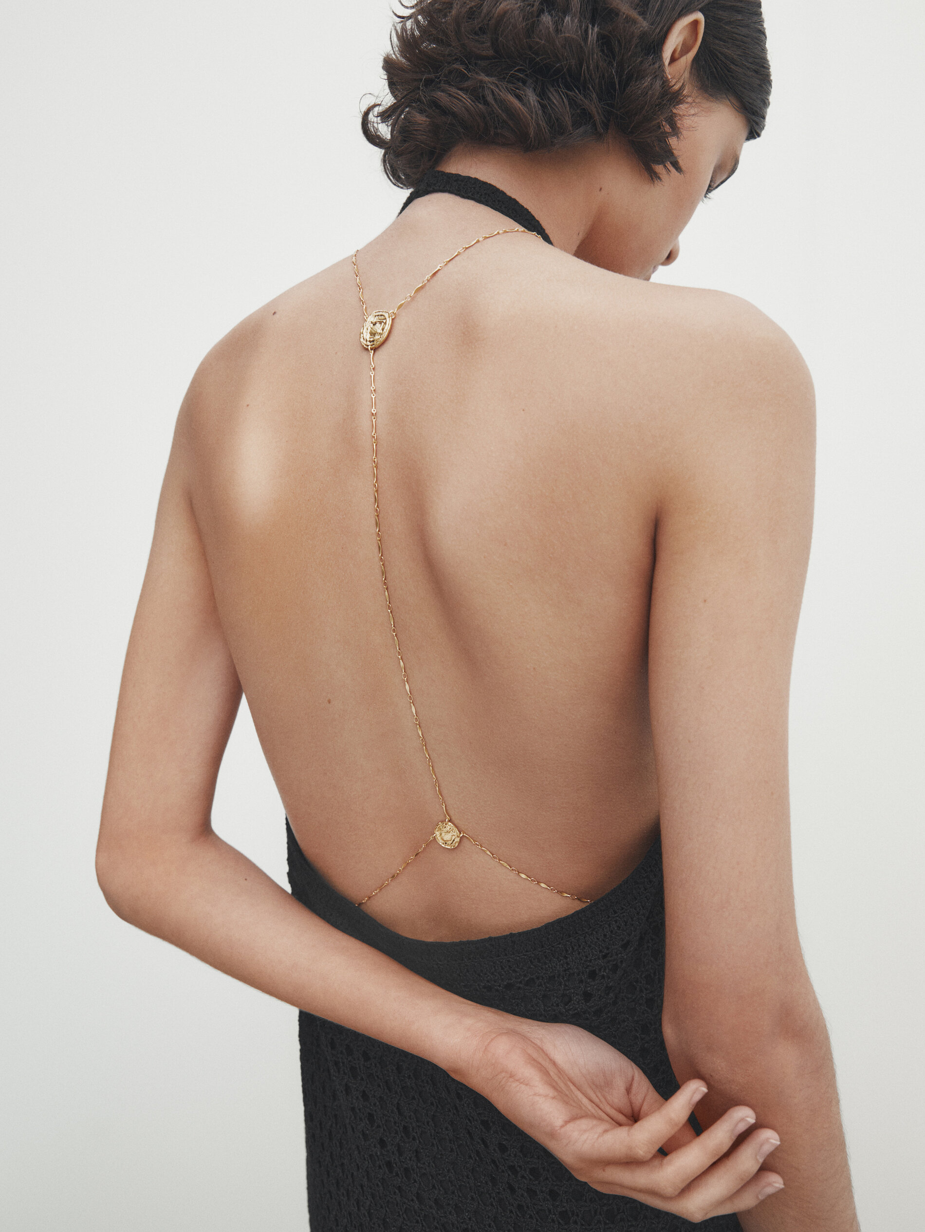 Gold plated outlet body chain