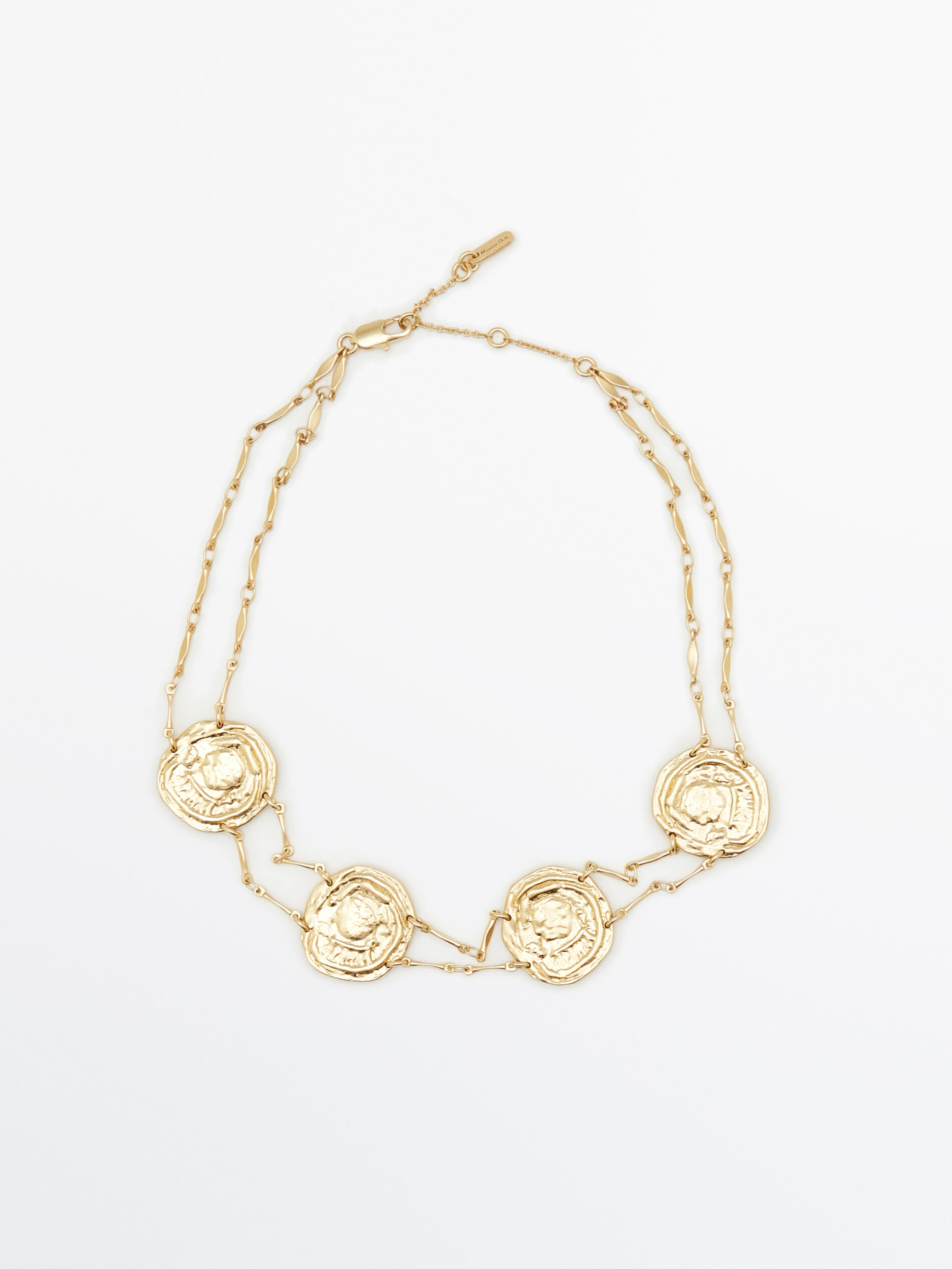 Choker cheap coin necklace