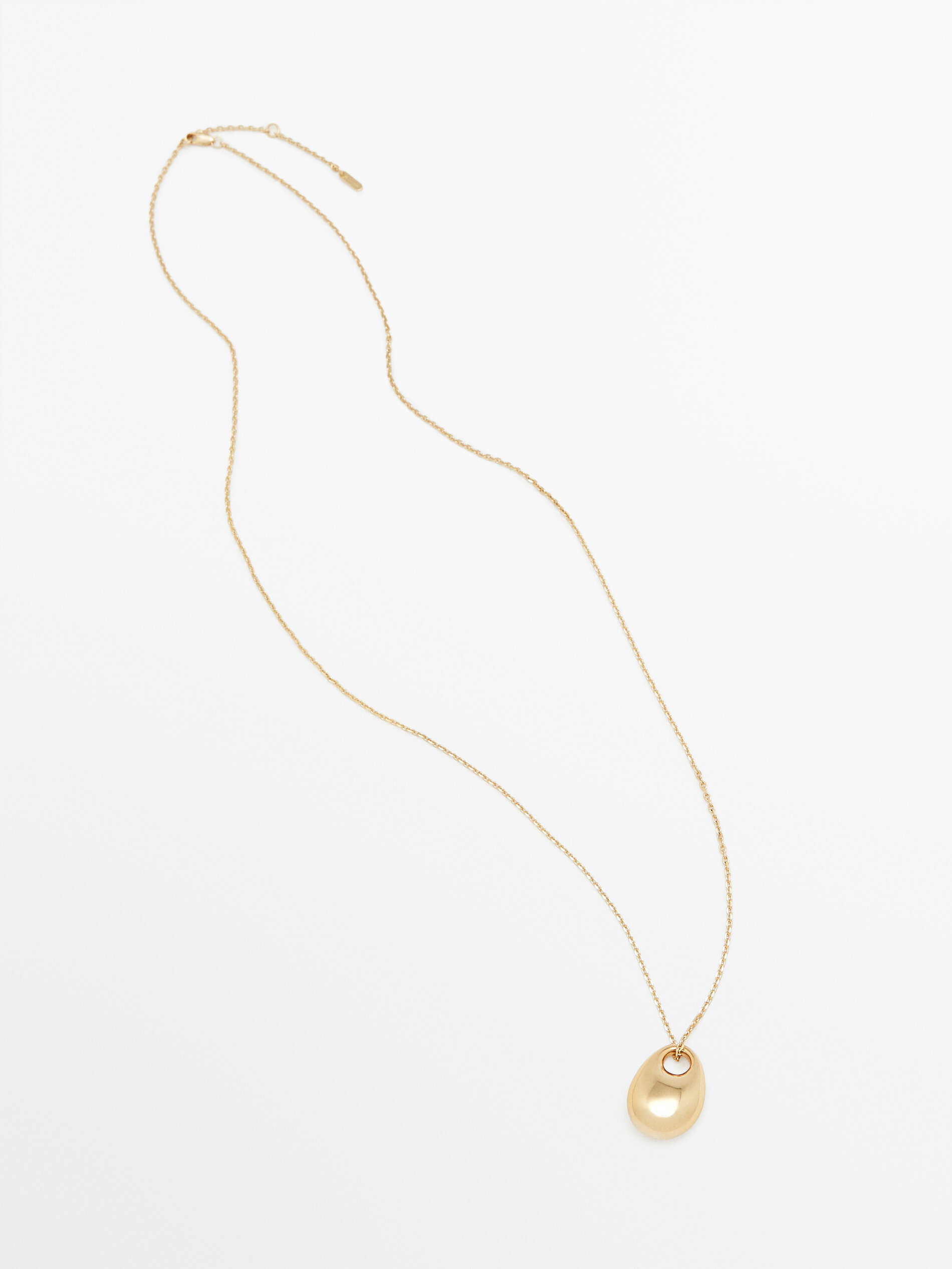 Long necklace with droplet detail Golden Accessories Massimo