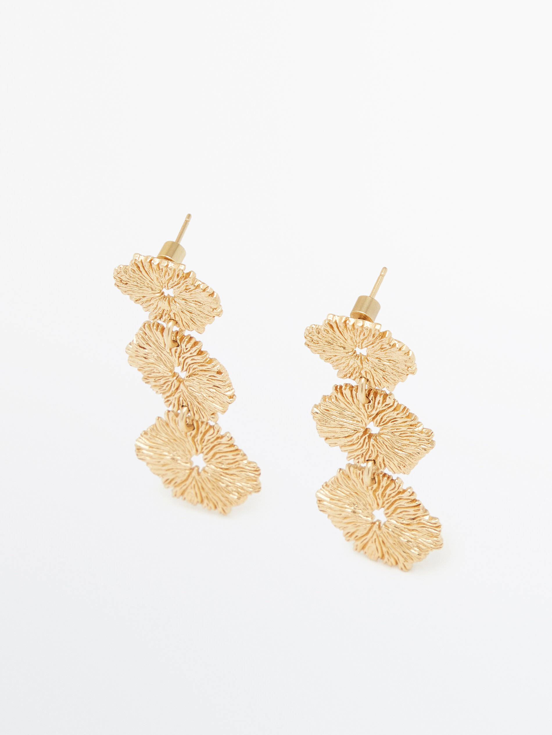 Gold plated cheap long earrings